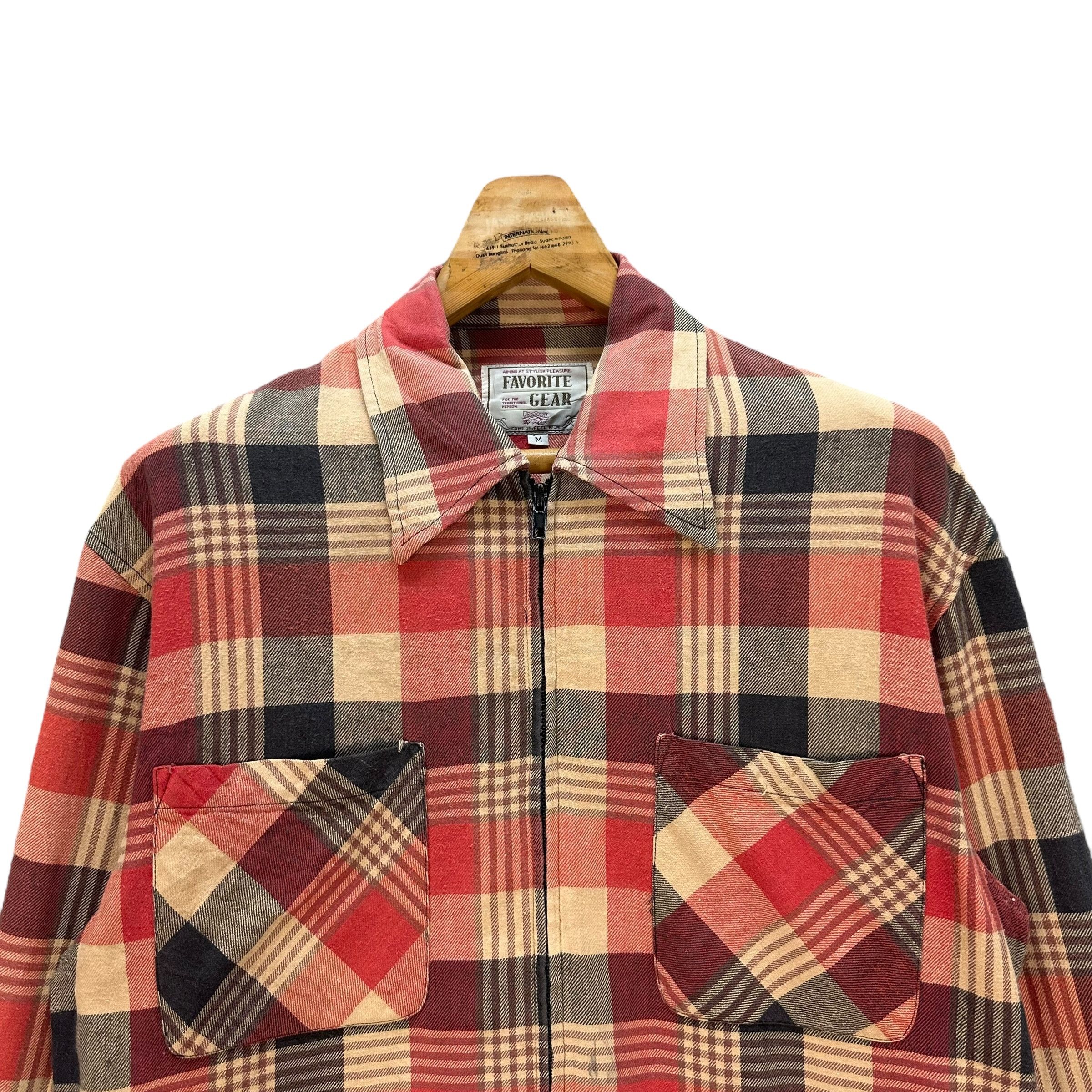 Flannel FAVORITE GEAR CHECKED PLAID TARTAN ZIPPER FLANNEL #9007-48 Size US M / EU 48-50 / 2 - 2 Thumbnail