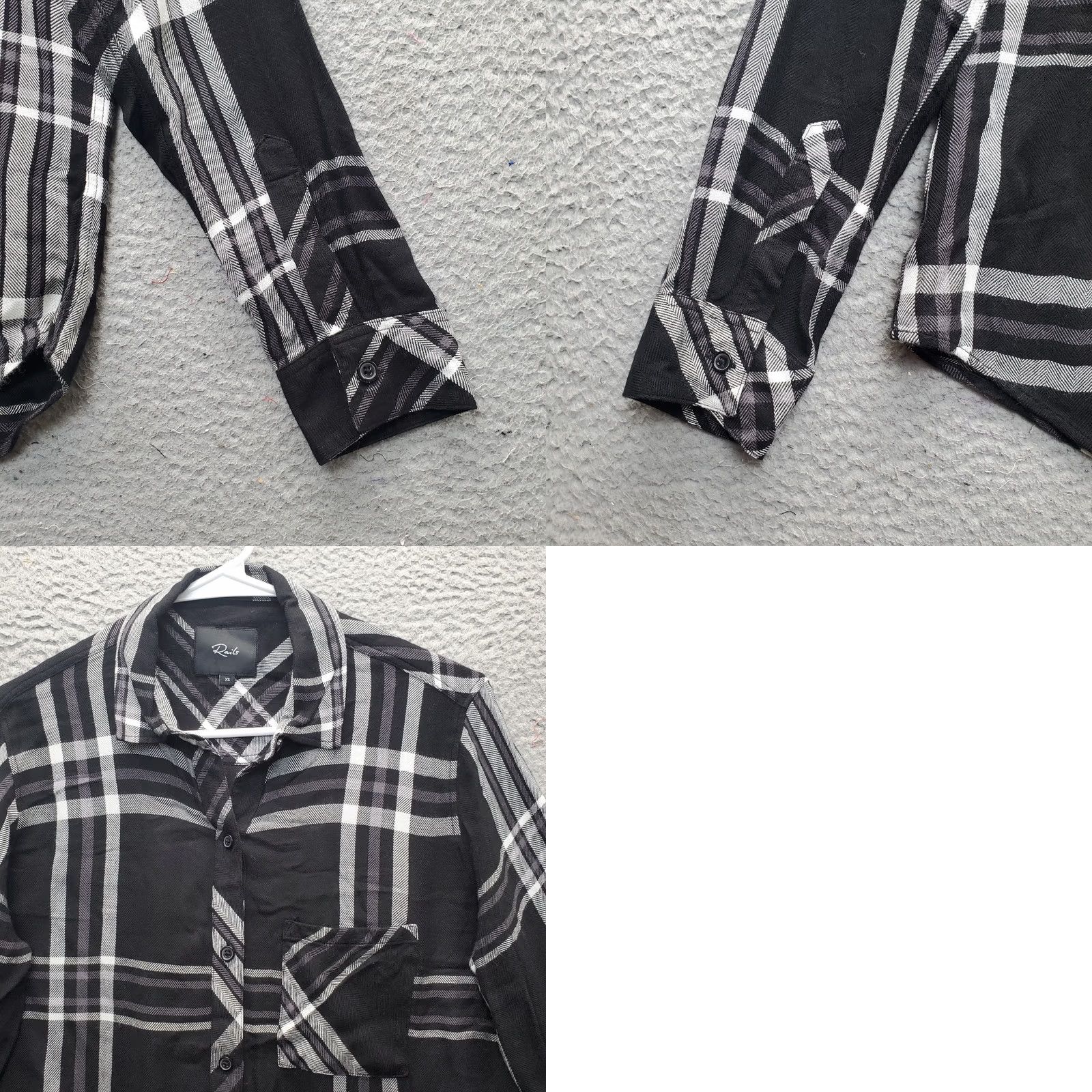 Rails Rails Women's XS Multi Plaid Pocket Button Up Shirt Size XS / US 0-2 / IT 36-38 - 8 Thumbnail