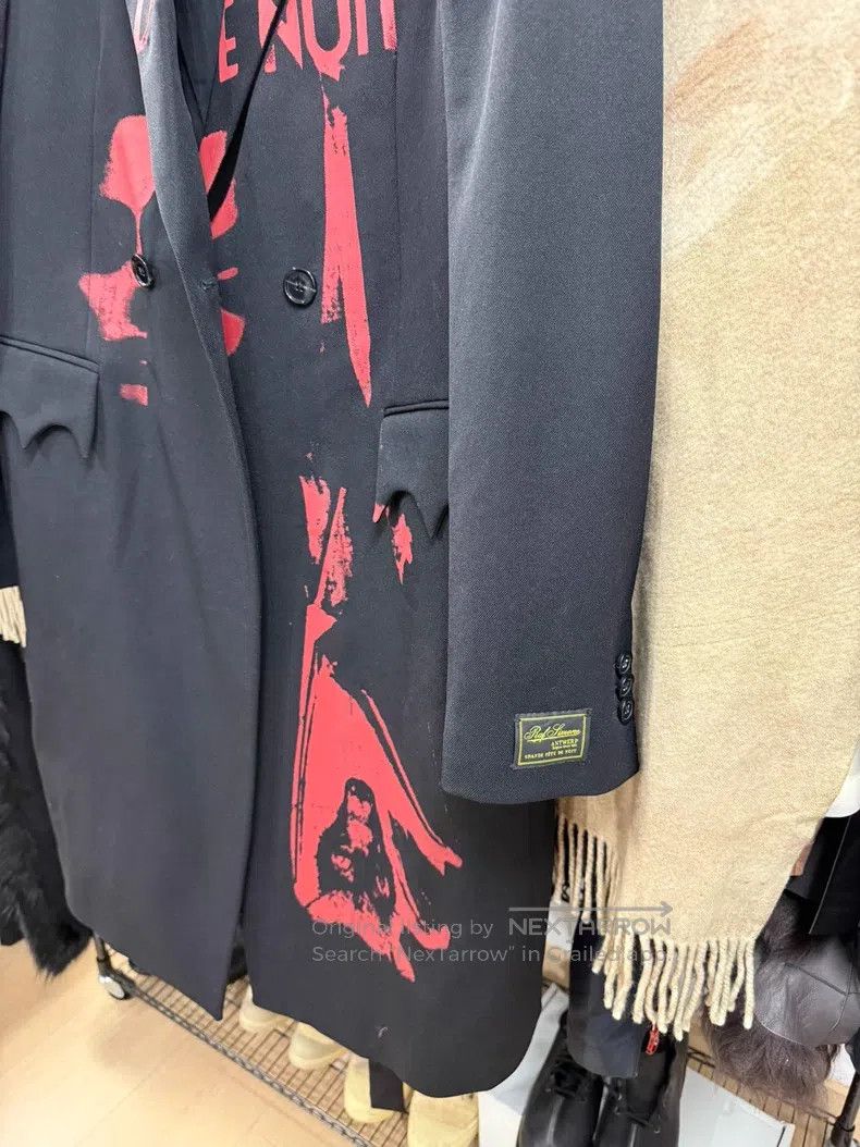 Raf Simons Raf Simons Painted Print Wool Coat Size US M / EU 48-50 / 2 - 7 Thumbnail