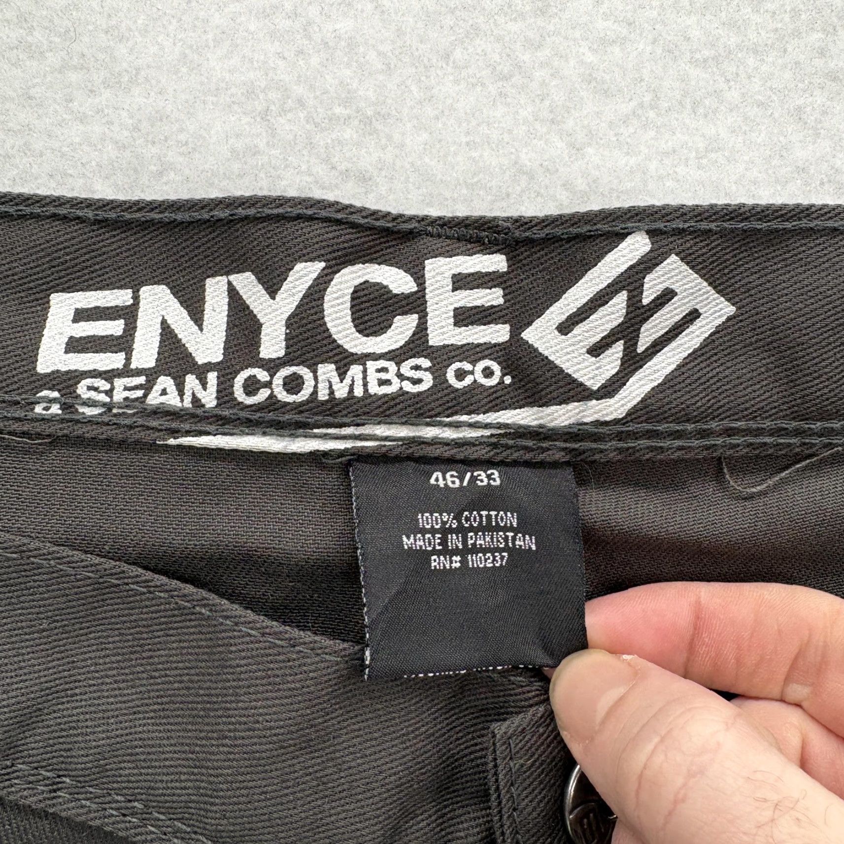 Enyce VINTAGE Enyce Jeans Mens 46x33 Gray Charcoal Straight Fit Denim Hip Hop Y2K NWT Size US 30 / EU 46 - 5 Thumbnail