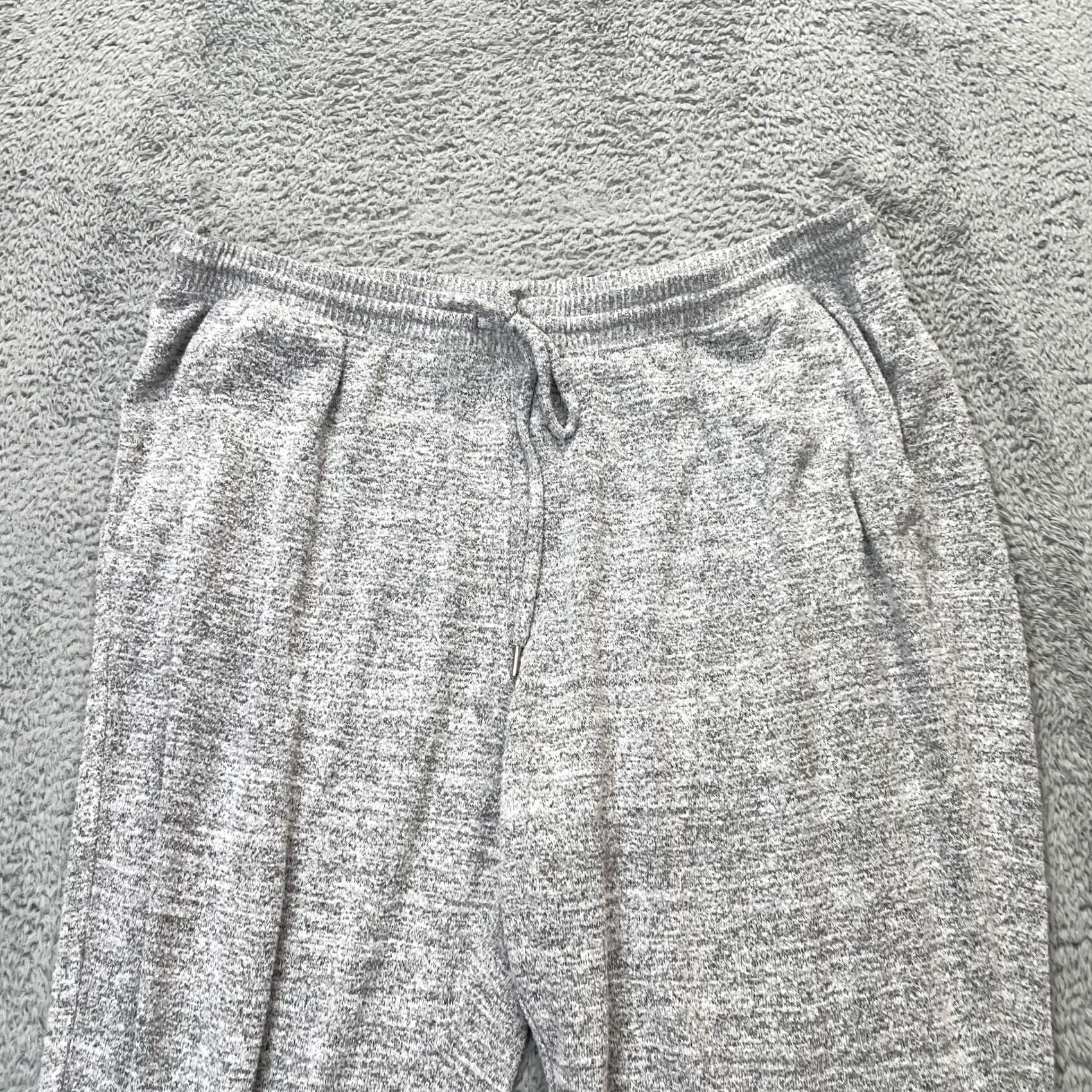 Gap Gap Sweatpants Women's Medium Gray Heathered French Terry Tapered Leg Drawstring Casual Activewear Pants Size 32" / US 10 / IT 46 - 3 Thumbnail