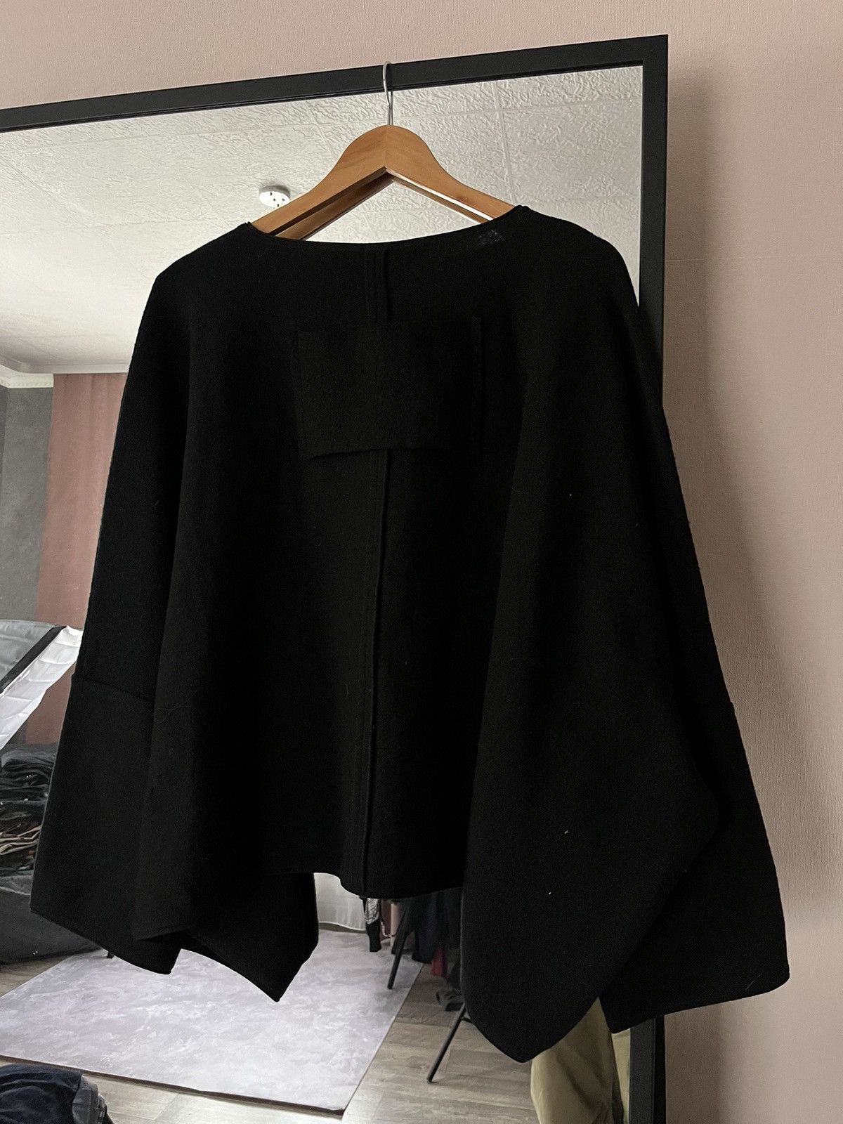 Rundholz Vintage Rundholz Sweater One Size Oversized Wool Black Size ONE SIZE - 6 Thumbnail