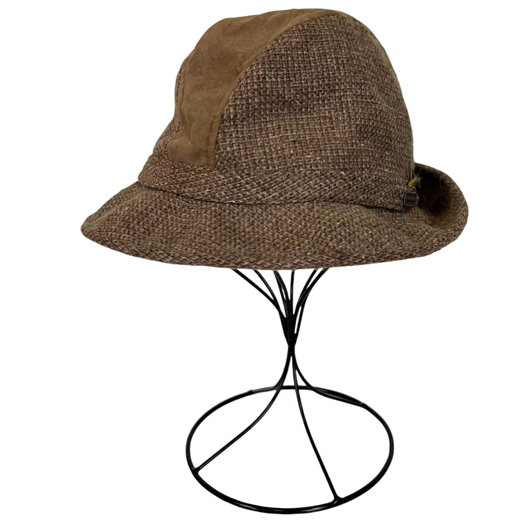 McGregor VINTAGE McGregor Sportswear Tweed Hat Fedora Wool Brown Tan USA Mens 7 1/8 Hat Size ONE SIZE - 7 Thumbnail