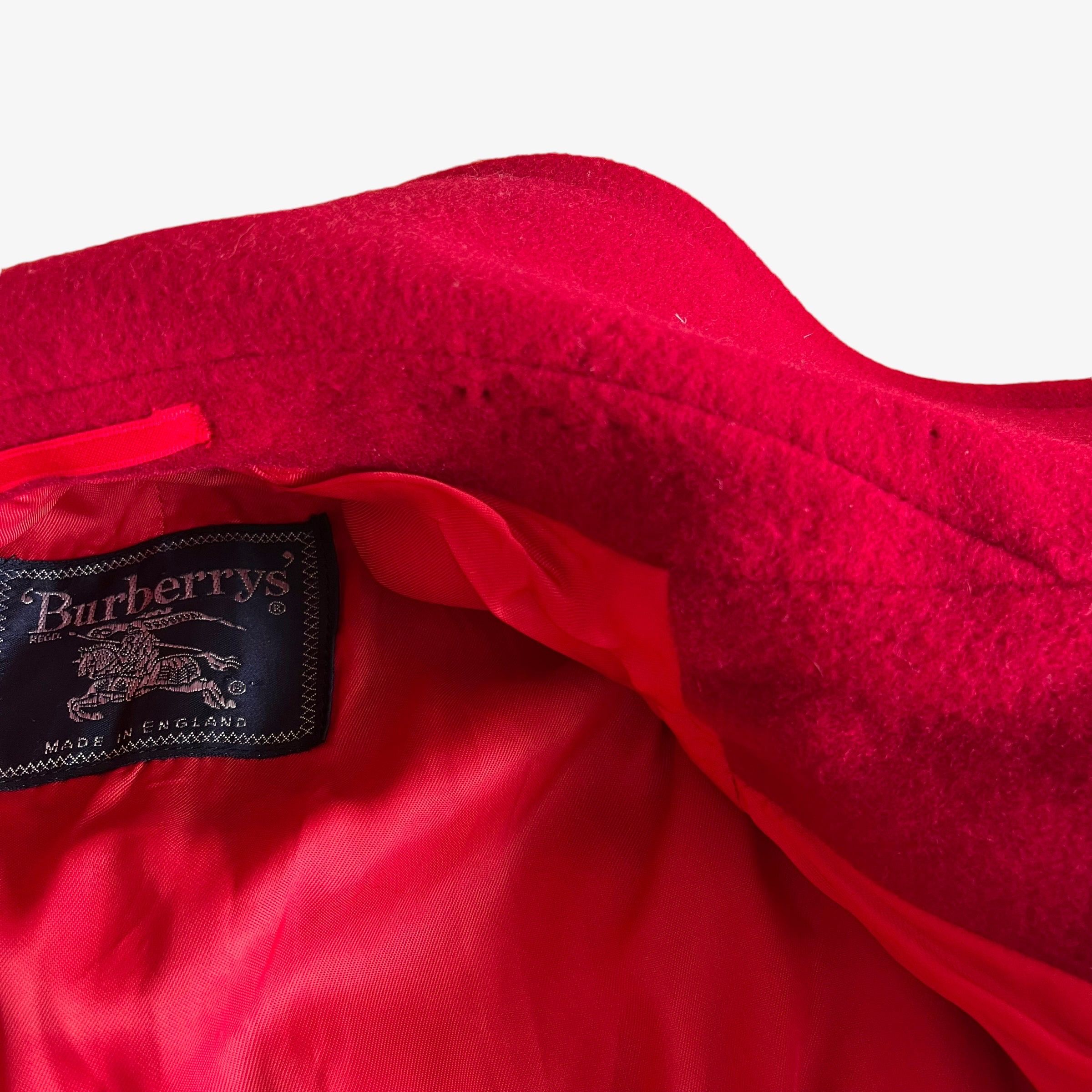 Burberry Vintage 80s Women's Burberry Wool & Camel Hair Coat Size L / US 10 / IT 46 - 7 Thumbnail
