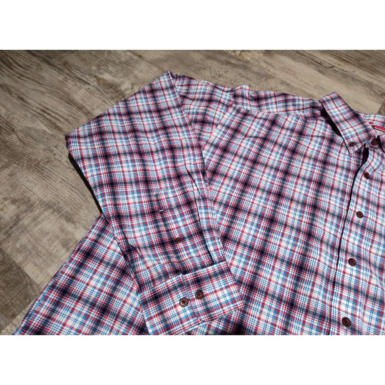 Ariat Ariat Pro Series Matthew Shirt Men's 2XL XXL Plaid Long Sleeve Button Down EUC Size US XXL / EU 58 / 5 - 4 Thumbnail