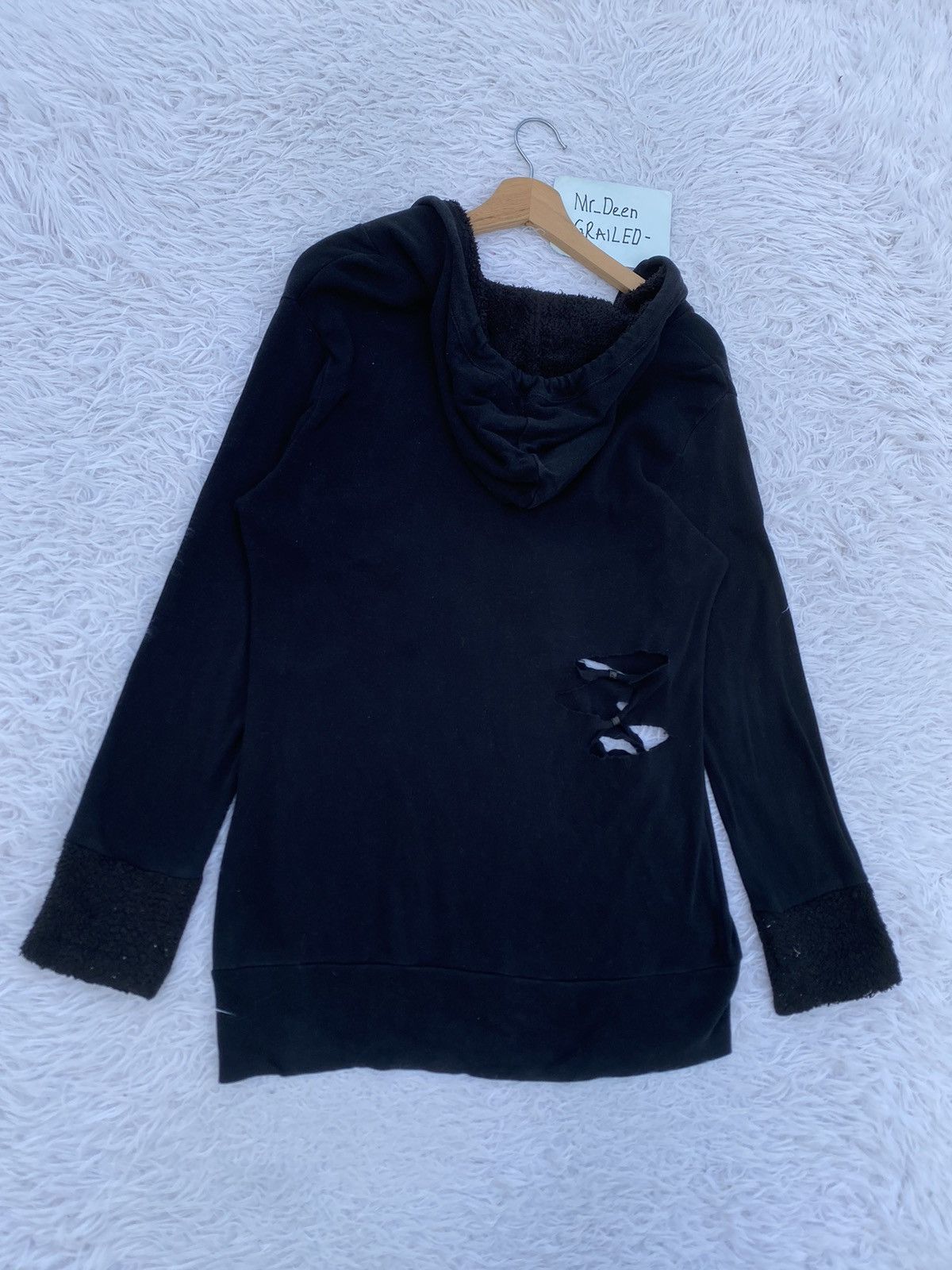 Japanese Brand Rare Vintage Japanese Brand Punk Design Hoodie Size L / US 10 / IT 46 - 16 Thumbnail
