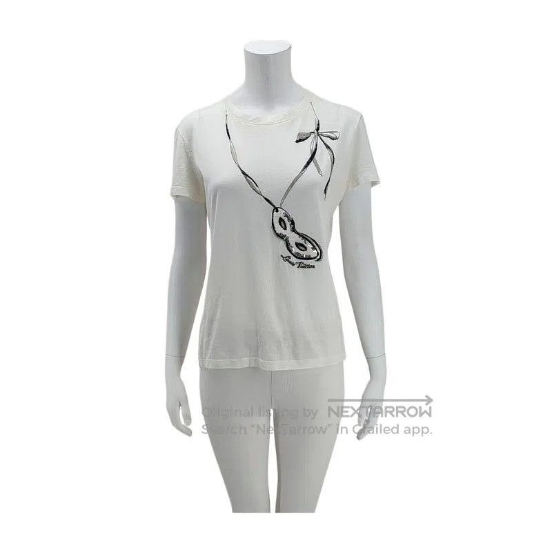 Louis Vuitton Louis Vuitton Summer White Cotton Short Sleeve T-Shirt . Size S / US 4 / IT 40 - 1 Thumbnail