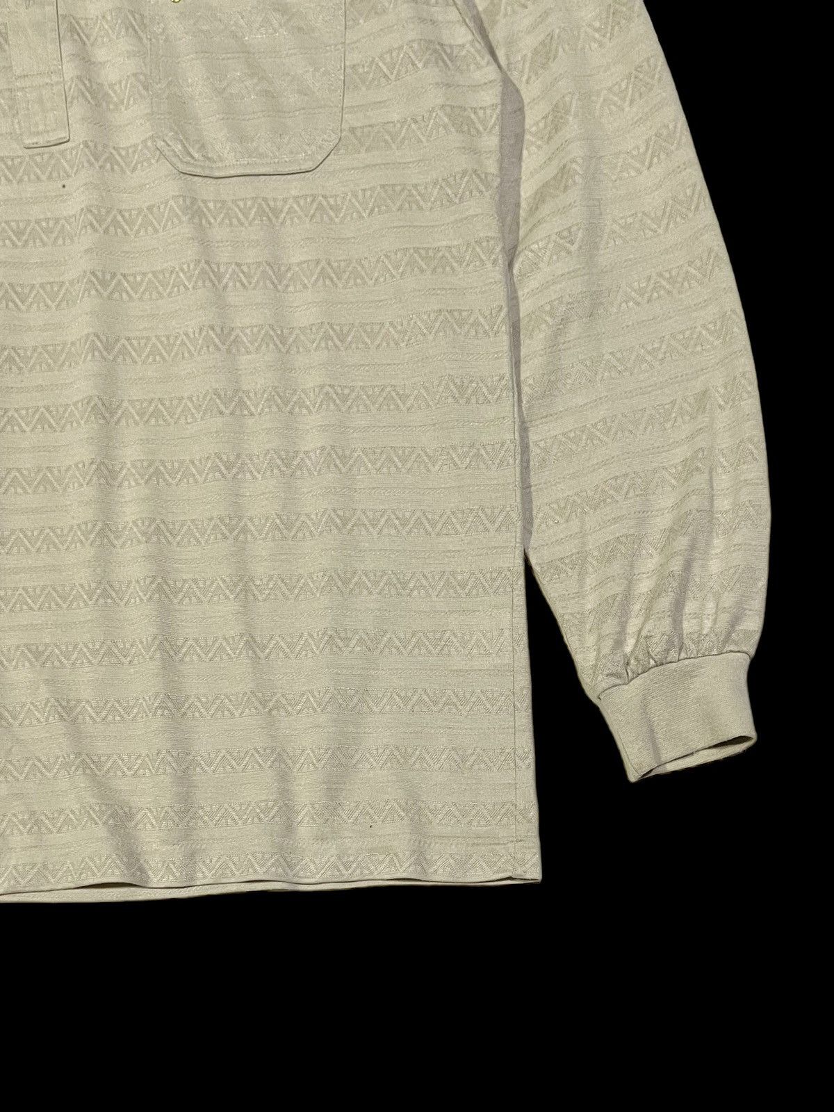 Gianni Valentino × Valentino × Vintage VTG GIANNI VALENTINO POLO LONGSLEEVE EMBROIDERY SINGLE POKET Size US M / EU 48-50 / 2 - 6 Thumbnail