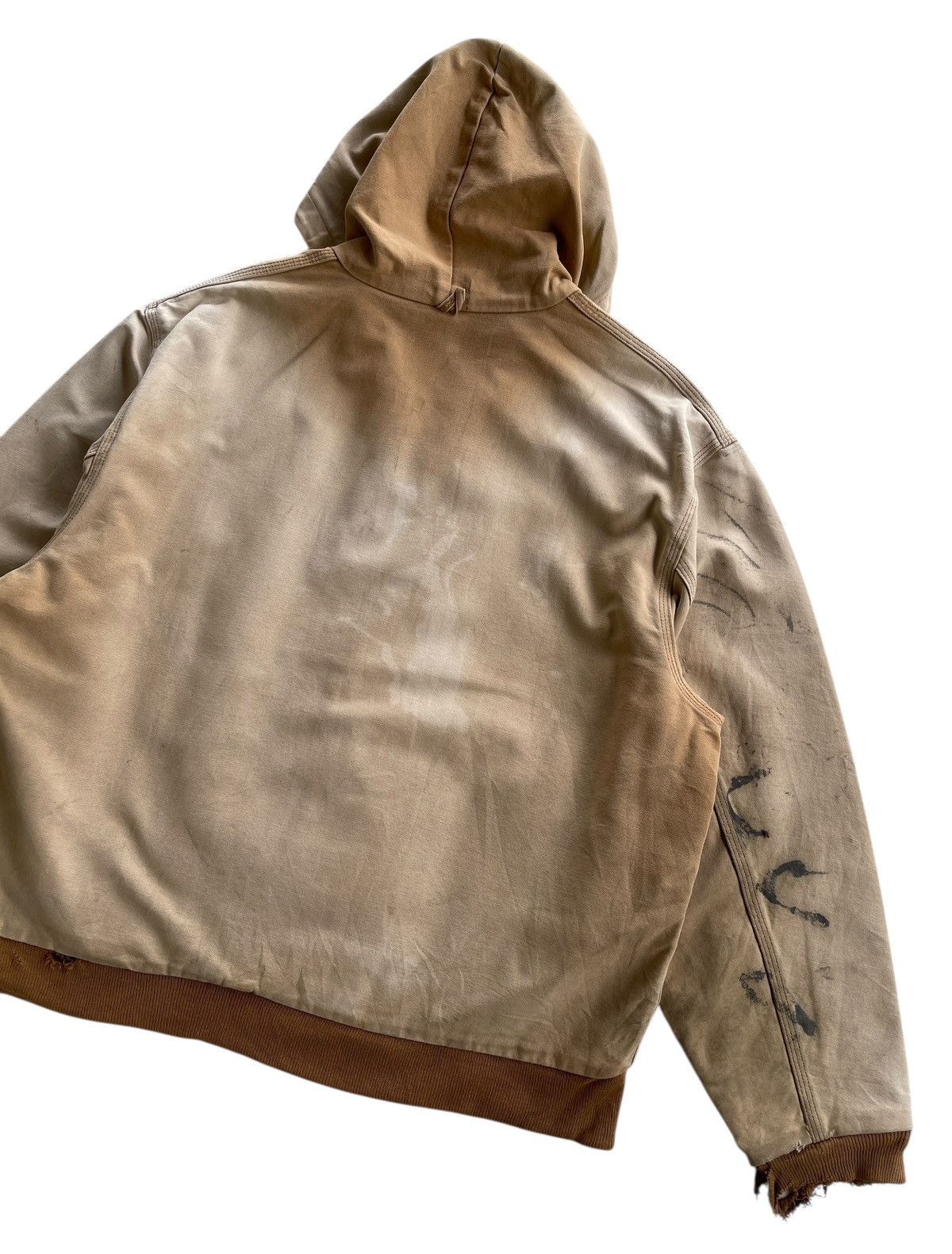 Carhartt Destroyed❗️Vintage 80s Carhartt Active Workwear Jacket Size US XXL / EU 58 / 5 - 18 Thumbnail