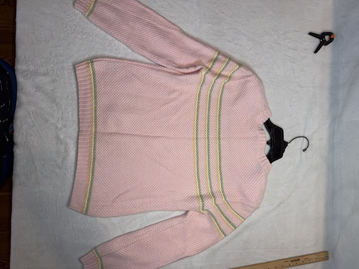 Other Vintage Christopher & Banks Pastel Pink Striped Sweater Size M / US 6-8 / IT 42-44 - 3 Thumbnail