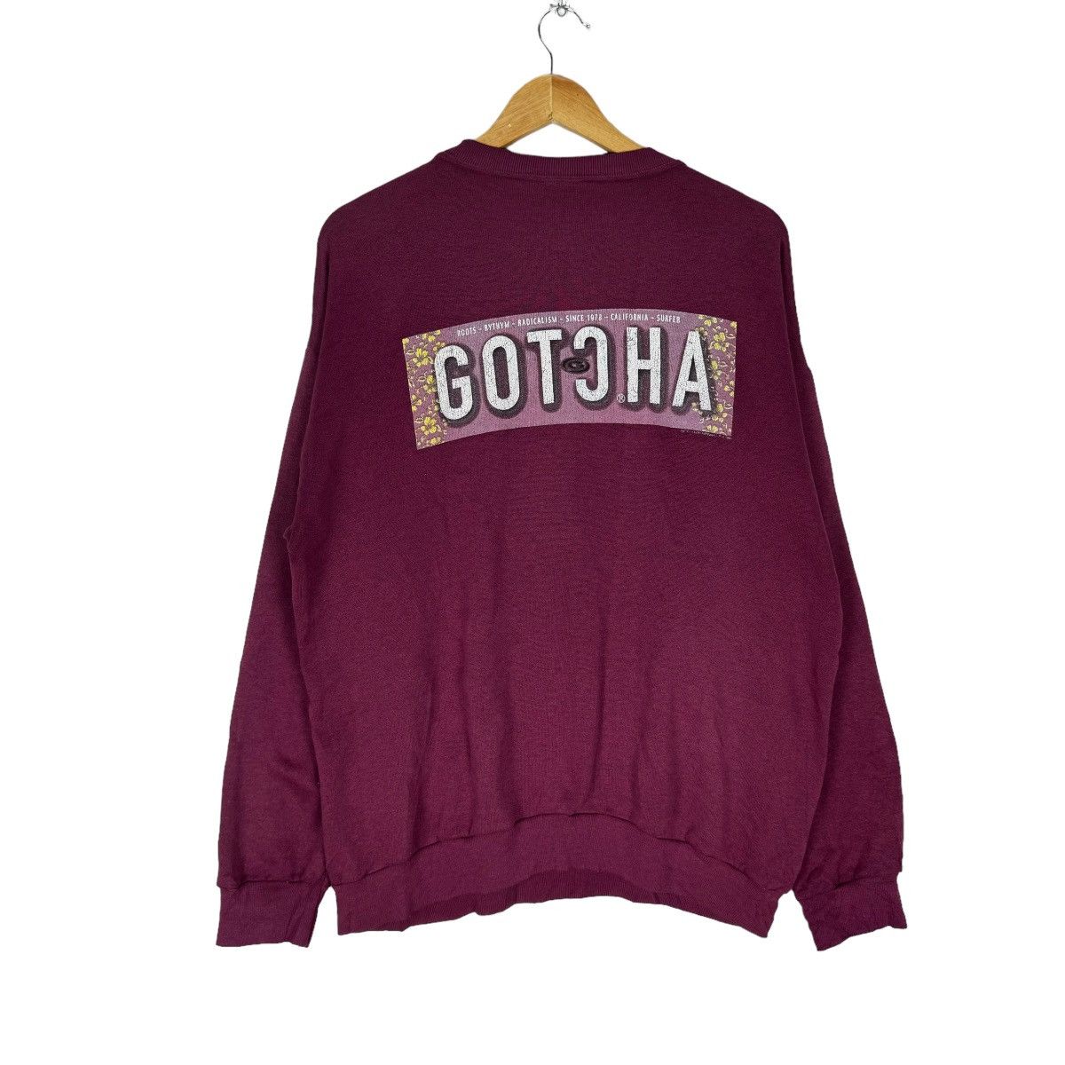 Gotcha × Vintage ❄️VTG 90s GOTCHA SURF SWEATSHIRT CREWNECK Size US L / EU 52-54 / 3 - 1 Thumbnail