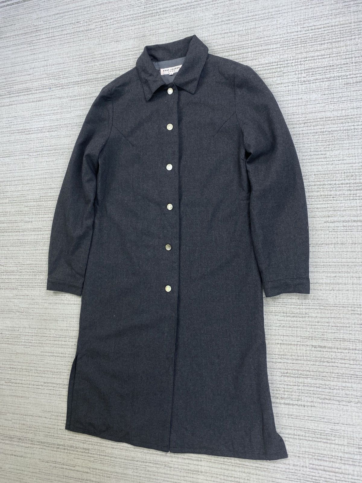 Marc Jacobs × Vintage Vintage Marc Jacobs Look Buttoed Long Wool Coat Jacket Size XS / US 0-2 / IT 36-38 - 4 Thumbnail
