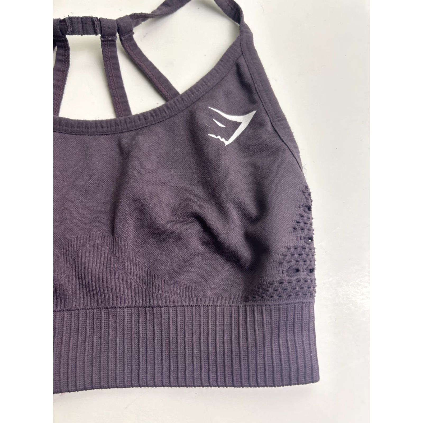 Gymshark Gymshark Women's S Energy Seamless Yoga Sports Strappy Bra Purple Size ONE SIZE - 4 Thumbnail