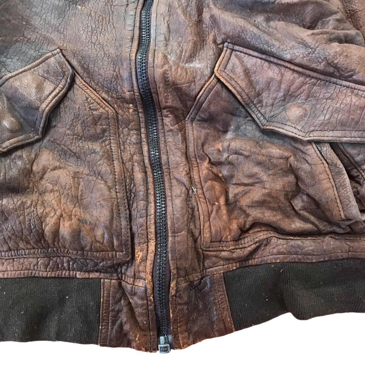 Other Vintage 70s military Leather Jacket Size US M / EU 48-50 / 2 - 12 Thumbnail