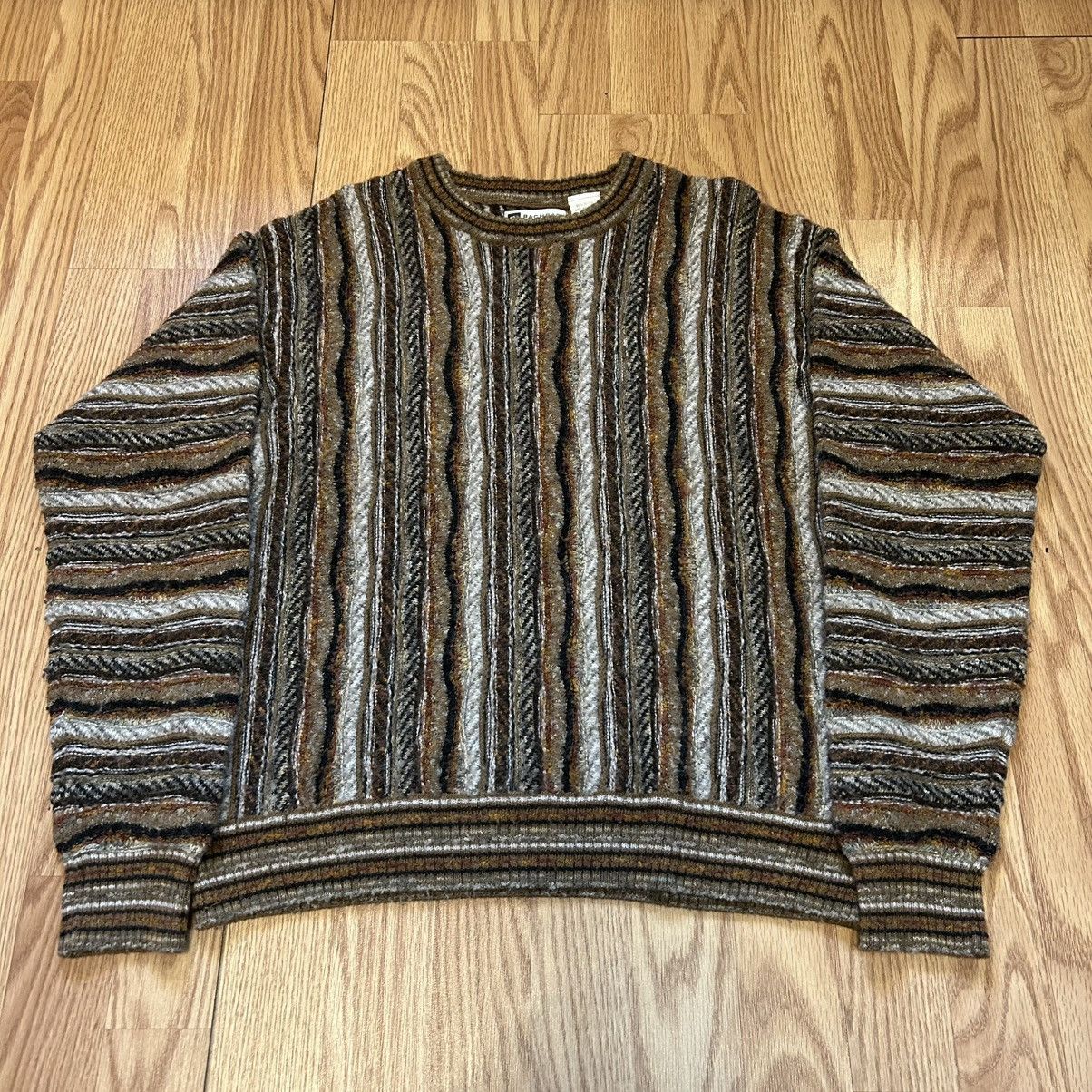 Coogi 90s Bachrach 3D Knit Sweater - L Size US L / EU 52-54 / 3 - 1 Thumbnail
