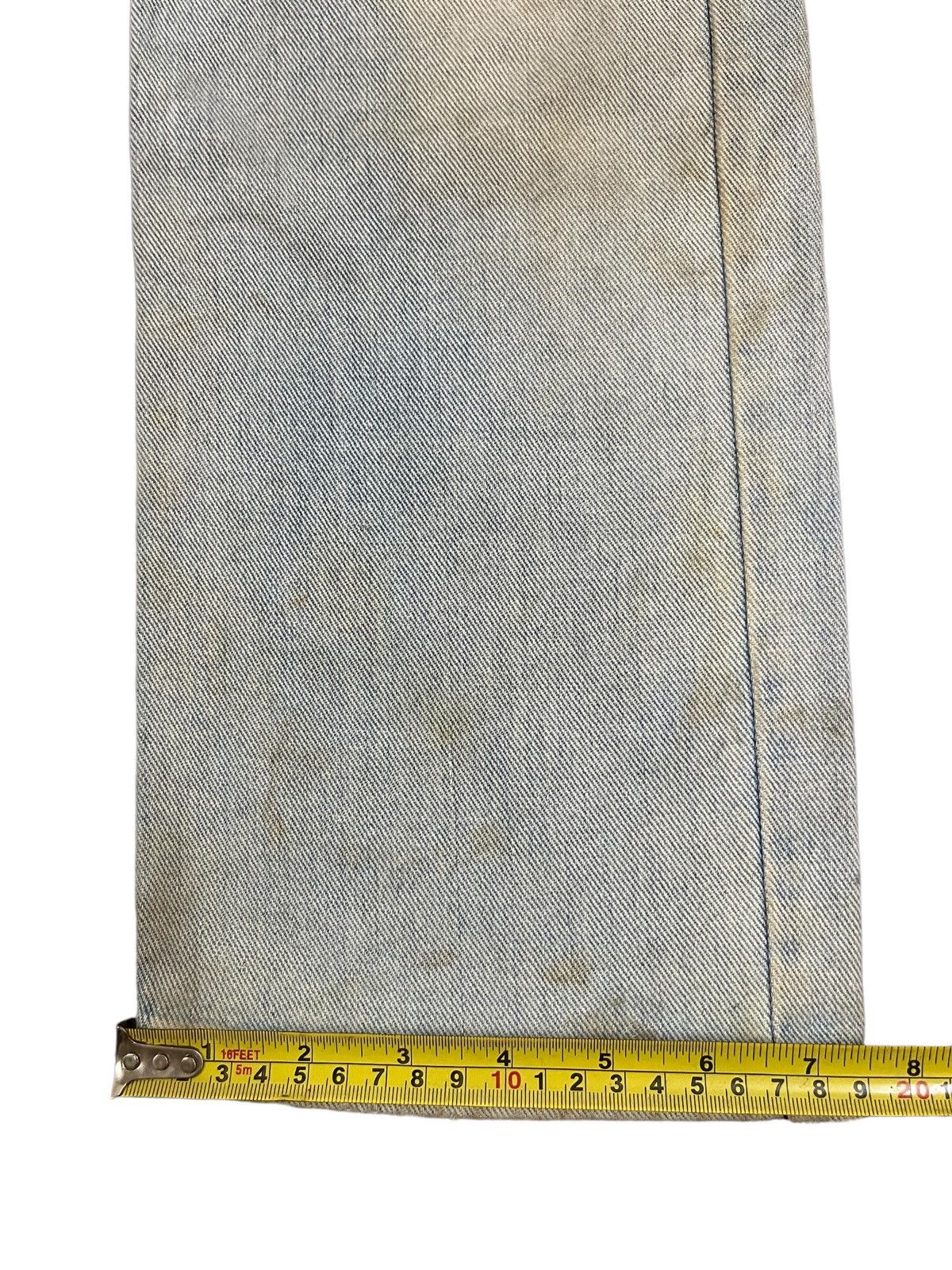 Lee Vintage 90s Lee Yellow Mud Washed Loose Fit Jeans Size US 30 / EU 46 - 17 Thumbnail