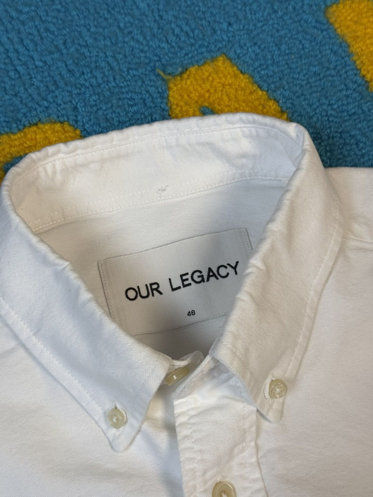 Our Legacy Our Legacy Oxford Buttons Up White Shirt Size US M / EU 48-50 / 2 - 14 Thumbnail