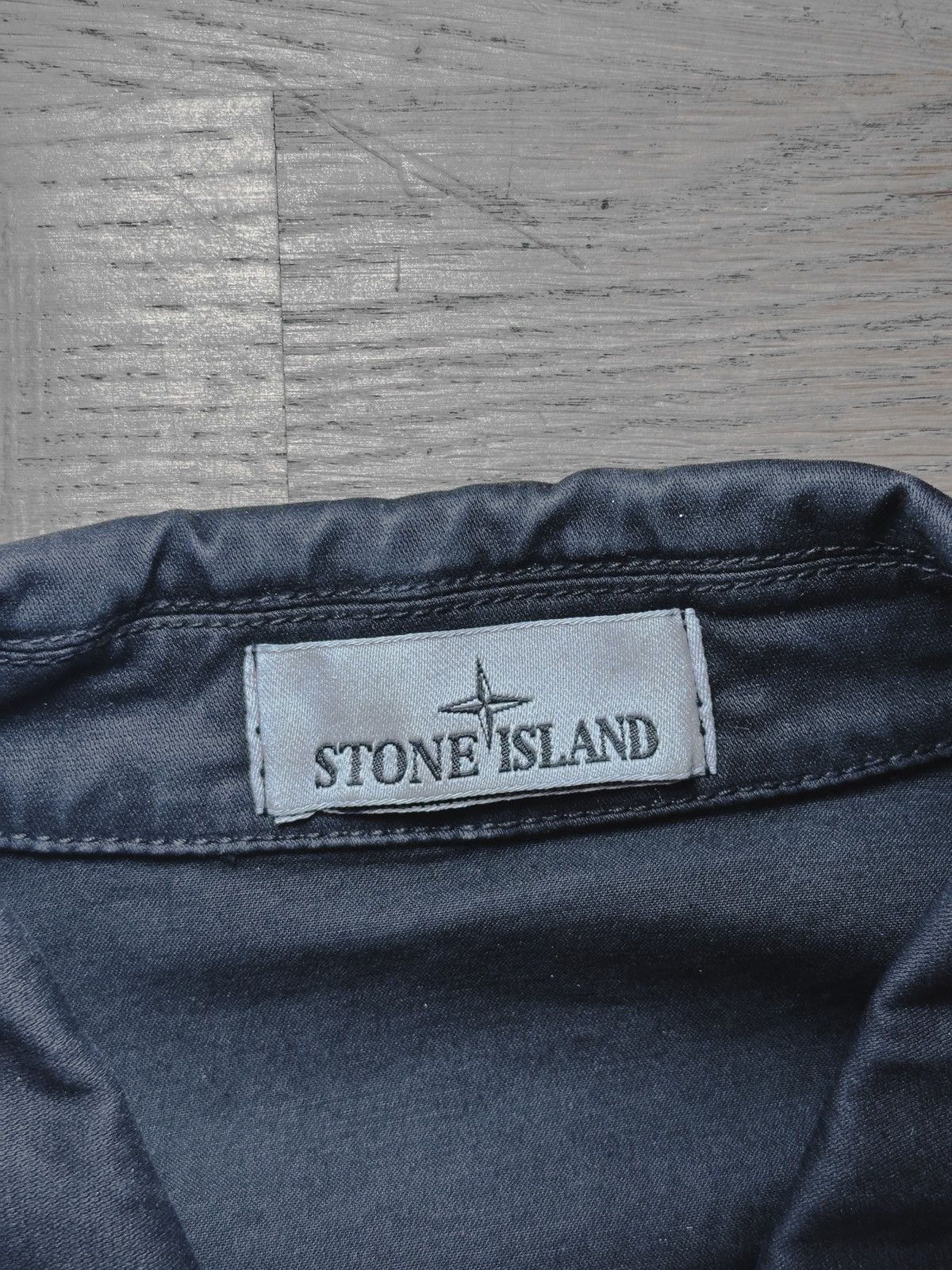 Stone Island OVERSHIRT, ORGANIC STRETCH BROKEN TWILL COTTON 'OLD' EFFECT Size US L / EU 52-54 / 3 - 3 Thumbnail