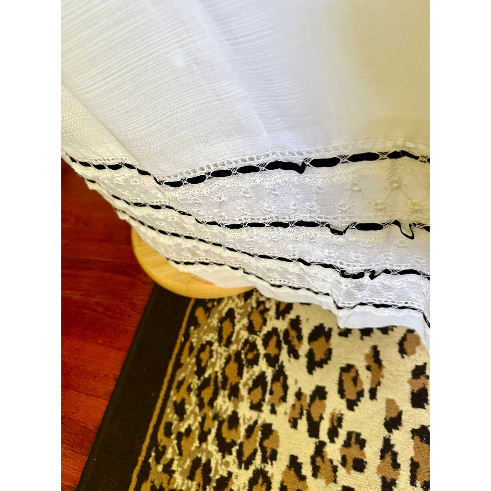 Vintage Vintage Lori Till 70's White Black Prairie Maxi Dress Small Size S / US 4 / IT 40 - 7 Thumbnail