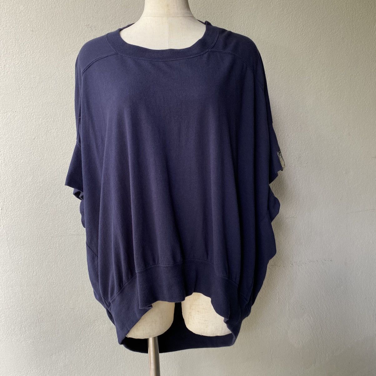 mercibeaucoup Mercibeaucoup Navy Oversized Short Sleeve Top Size M / US 6-8 / IT 42-44 - 3 Thumbnail