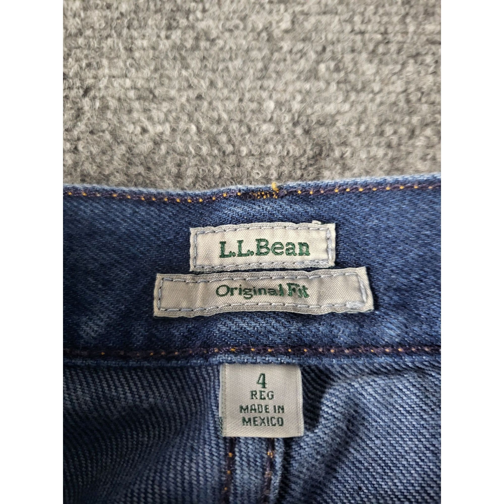 L.L. Bean L.L. Bean Original Fit Jeans Women Sz 4 Reg Blue Denim Casua Size 27" / US 4 / IT 40 - 5 Thumbnail