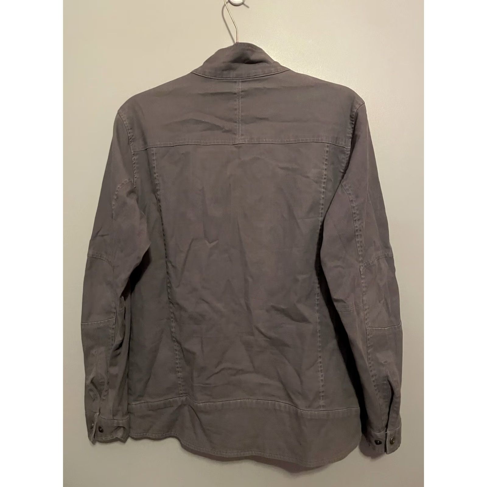 Vintage Kuhl Jacket Gray Biker Women's Size L Full Zip Up Mid-Length Softshell Quilted Insulated Regular Size L / US 10 / IT 46 - 5 Thumbnail