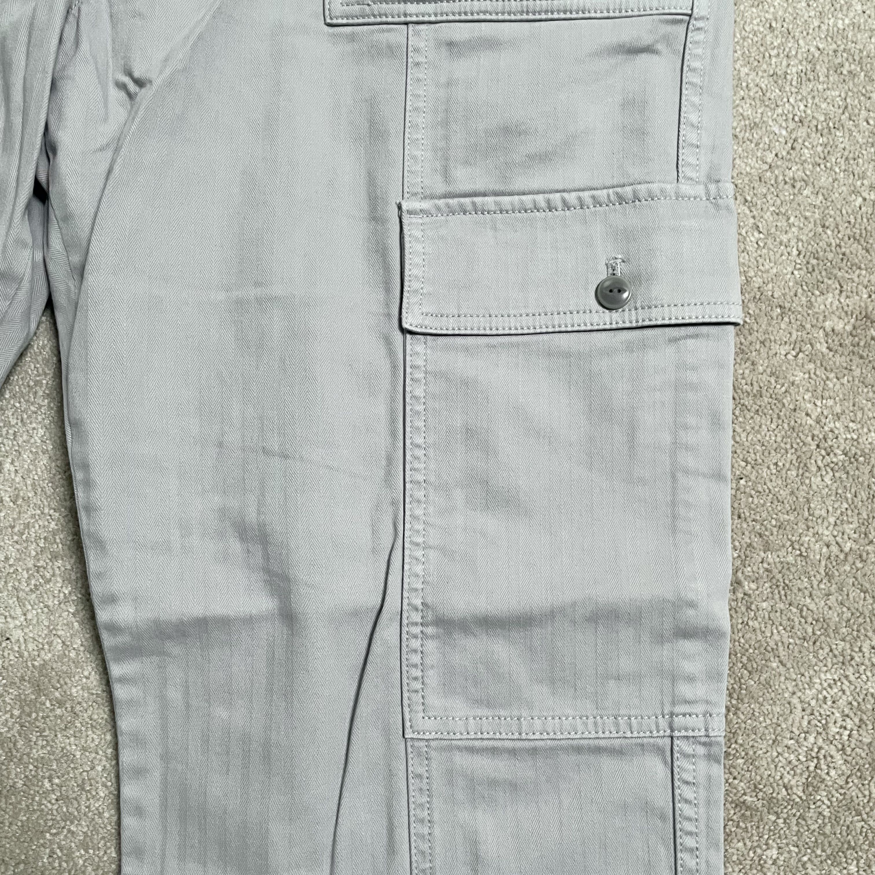 Madewell Madewell Garment Dyed Herringbone 90s Straight Cargo Pants Size 36" / US 14 / IT 50 - 6 Thumbnail