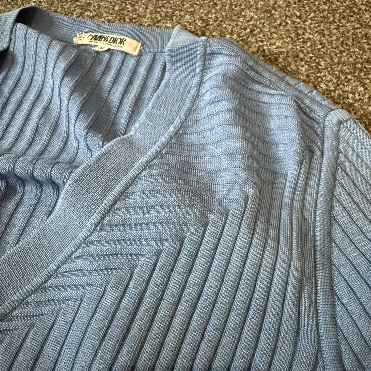 Christian Dior Monsieur × Dior 🔥🔥 Vintage Miss Dior Rib Knit V Neck Cardigan Size M / US 6-8 / IT 42-44 - 10 Thumbnail