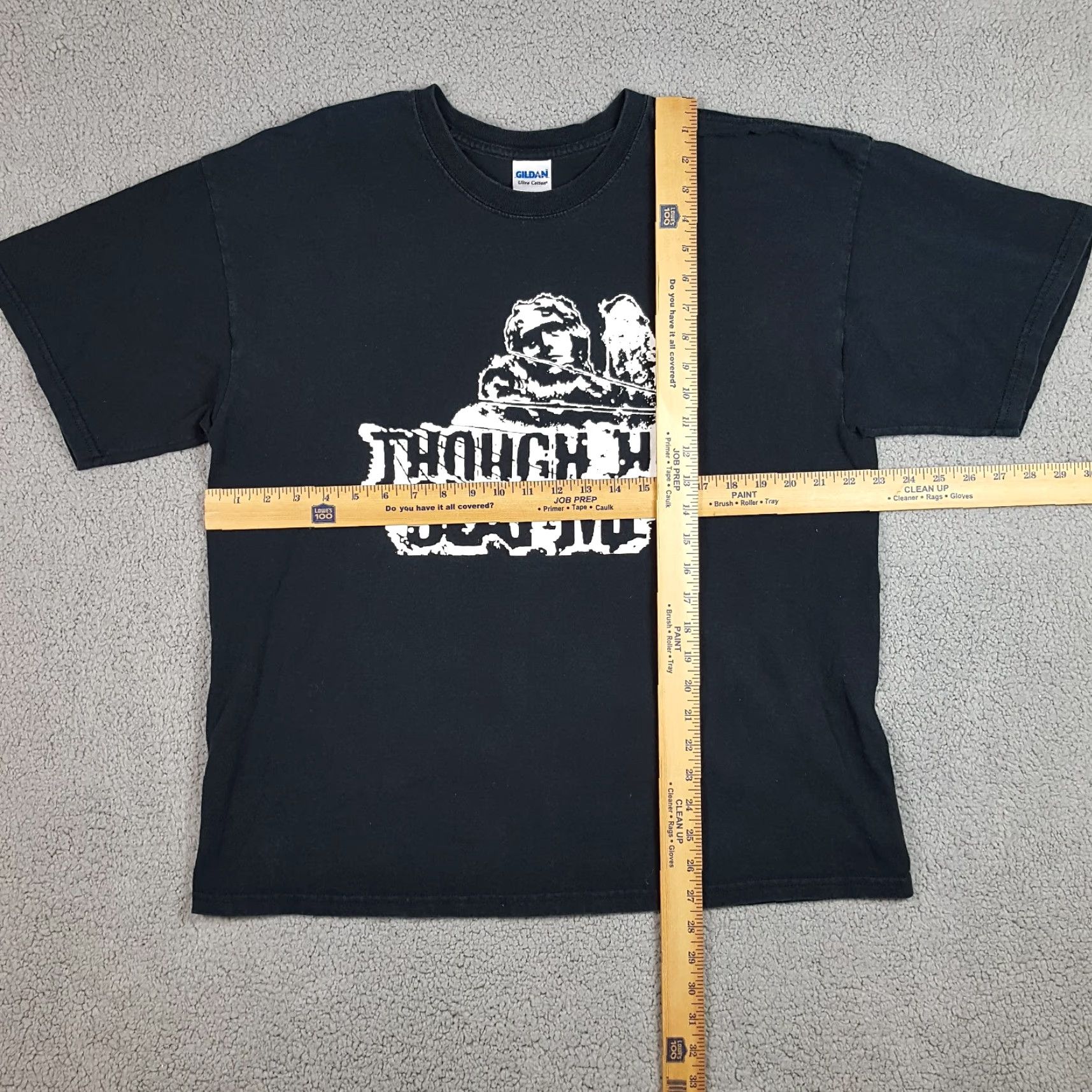 Gildan VINTAGE Gildan T-Shirt Metal Indie Rock Shirt XL Black 00s 90s Grunge Emo Rock Mens Size US XL / EU 56 / 4 - 6 Thumbnail