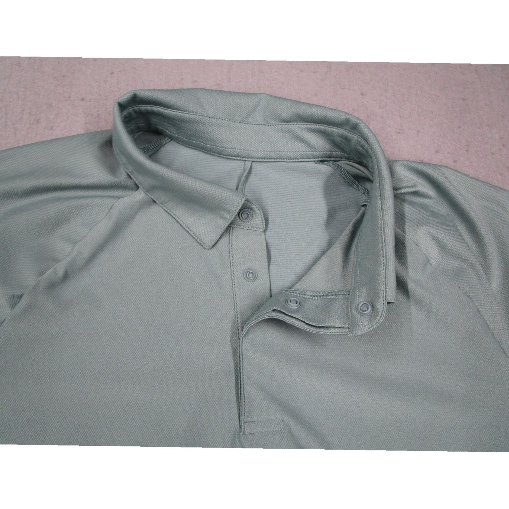 Lululemon Lululemon Polo Shirt Mens Short Sleeve Sage Green Snap Placket Athletic XL Shirt Size US XL / EU 56 / 4 - 2 Thumbnail