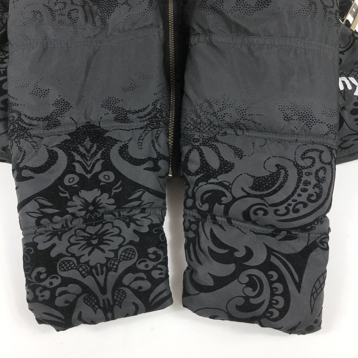 Designer × Desigual Women's DESIGUAL WHY? Black Floral Pattern With Belt Puffer Down Jacket Coat Bomber Size M / US 6-8 / IT 42-44 - 12 Thumbnail