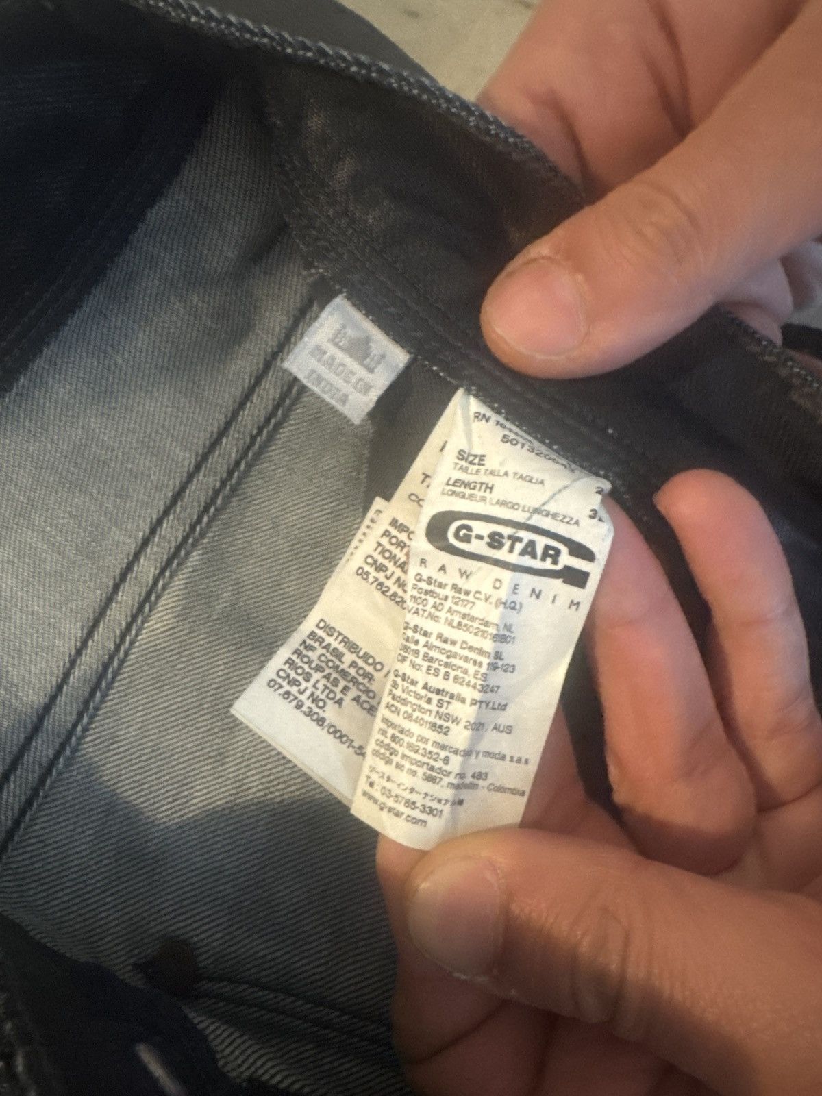 G-Star G Star waxed black denim Size US 29 - 5 Thumbnail