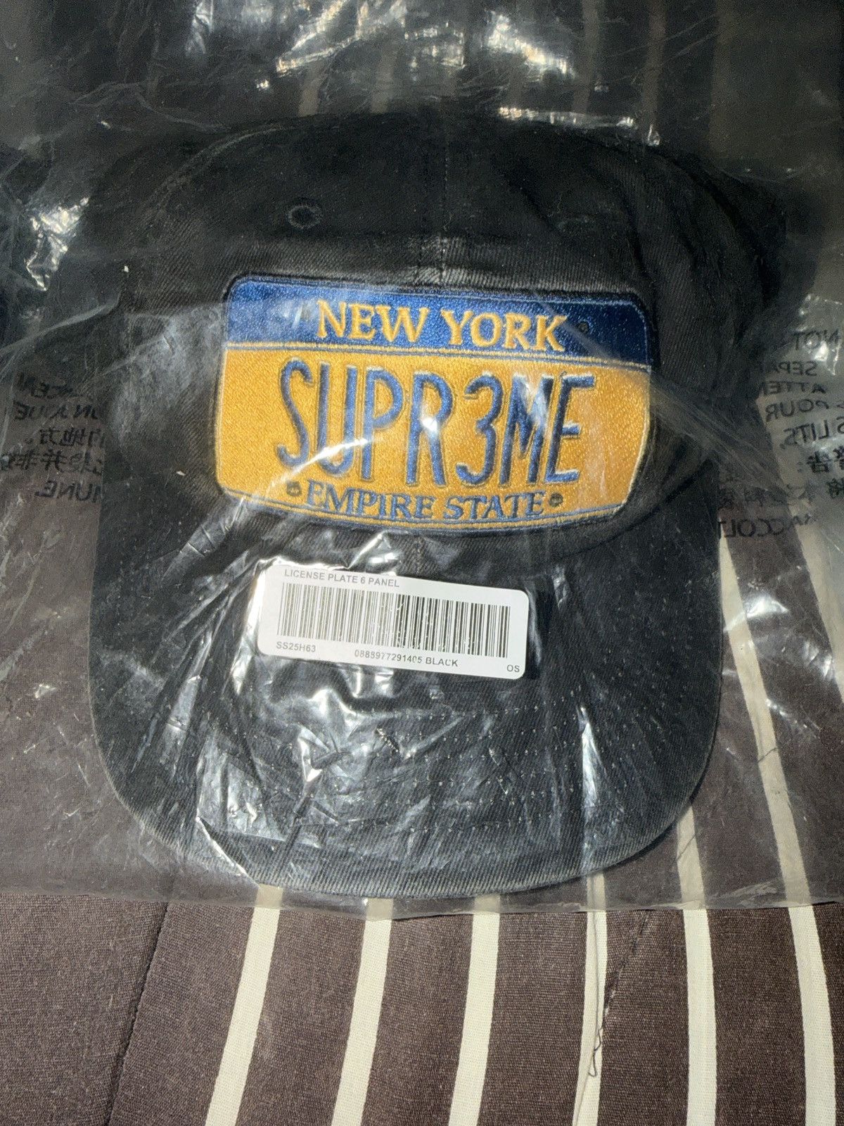 Supreme Supreme License Plate 6 panel (FW25) | Grailed