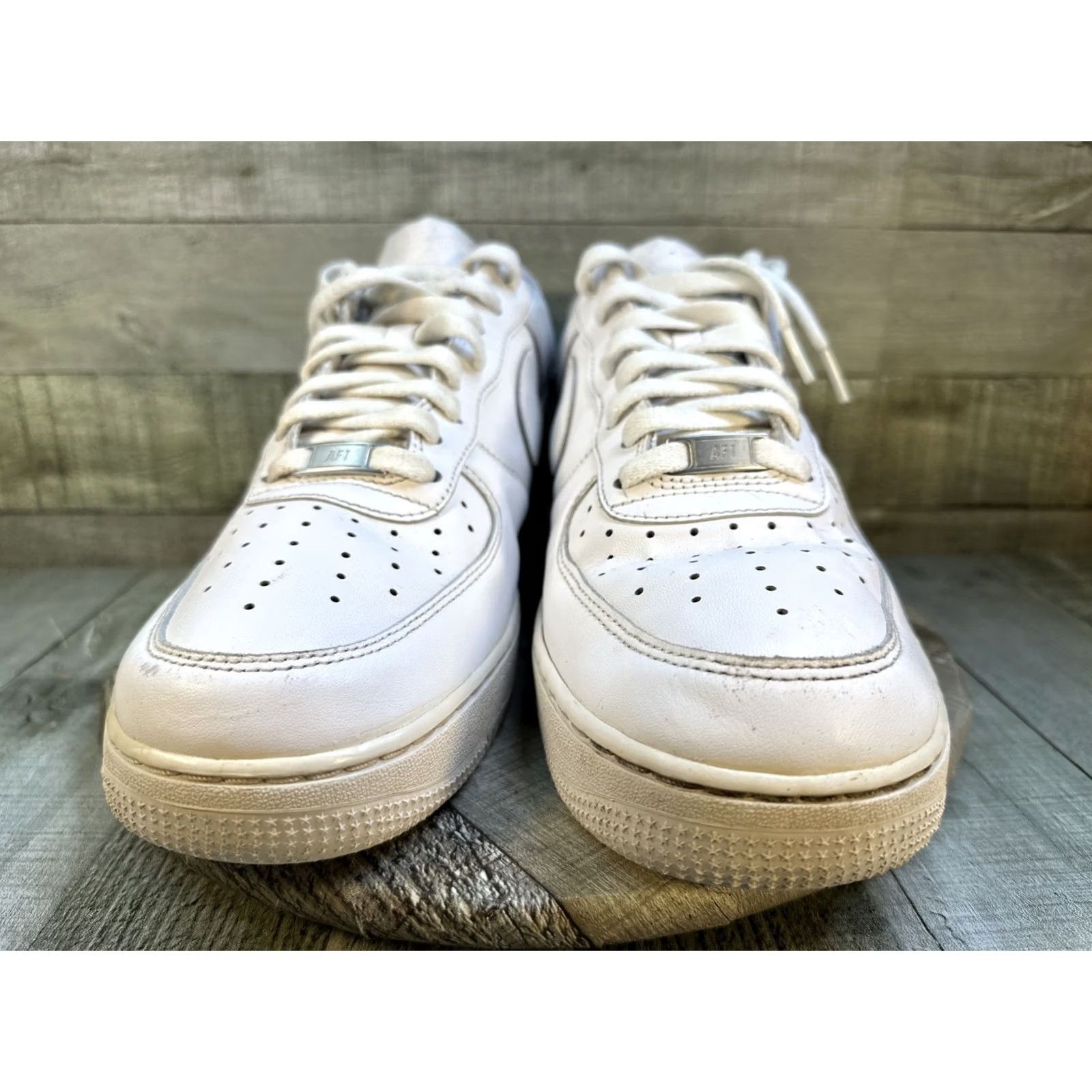 Nike Nike Air Force 1 '07 Low Triple White Shoe Mens 11.5 White Sneaker CW2288-111 Size US 12 / EU 45 - 2 Thumbnail