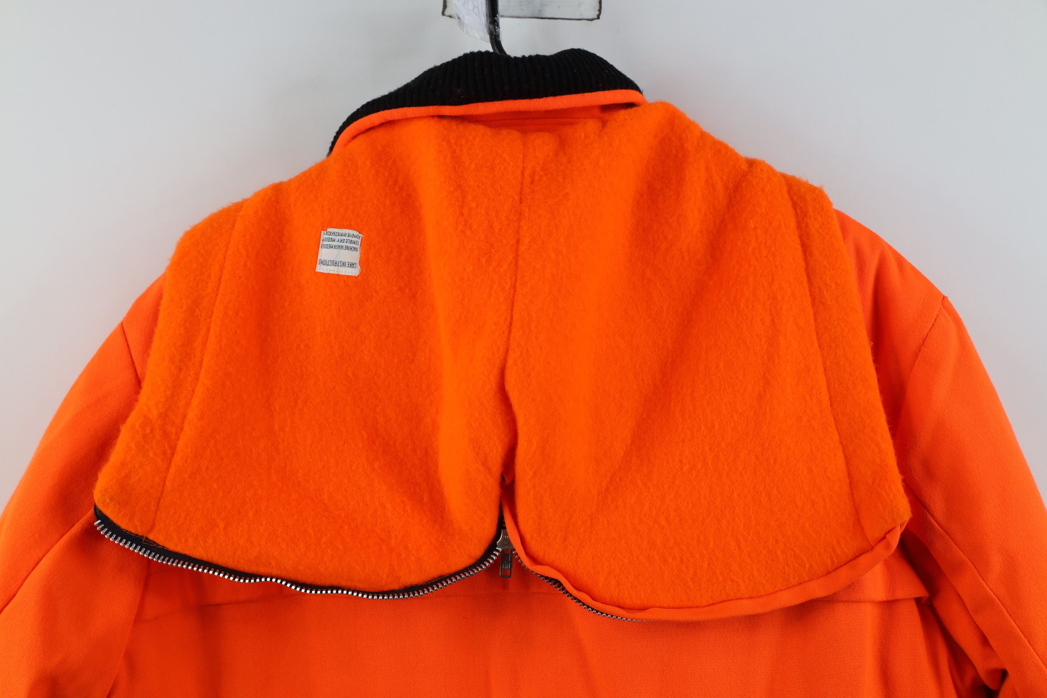 Vintage Vintage 70s Streetwear Hunting Chore Jacket Blaze Orange Size US XL / EU 56 / 4 - 12 Thumbnail