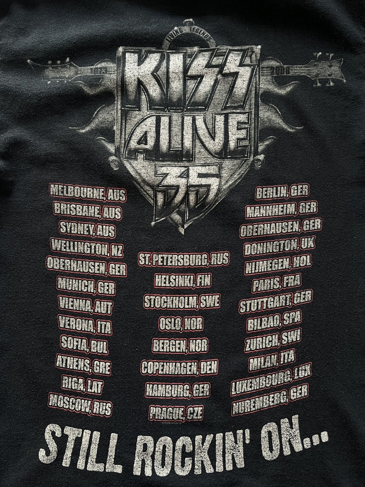 KISS Vintage Kiss 2008 Alive 35 T-Shirt Rock Metal Band Usa UK Size US S / EU 44-46 / 1 - 5 Thumbnail
