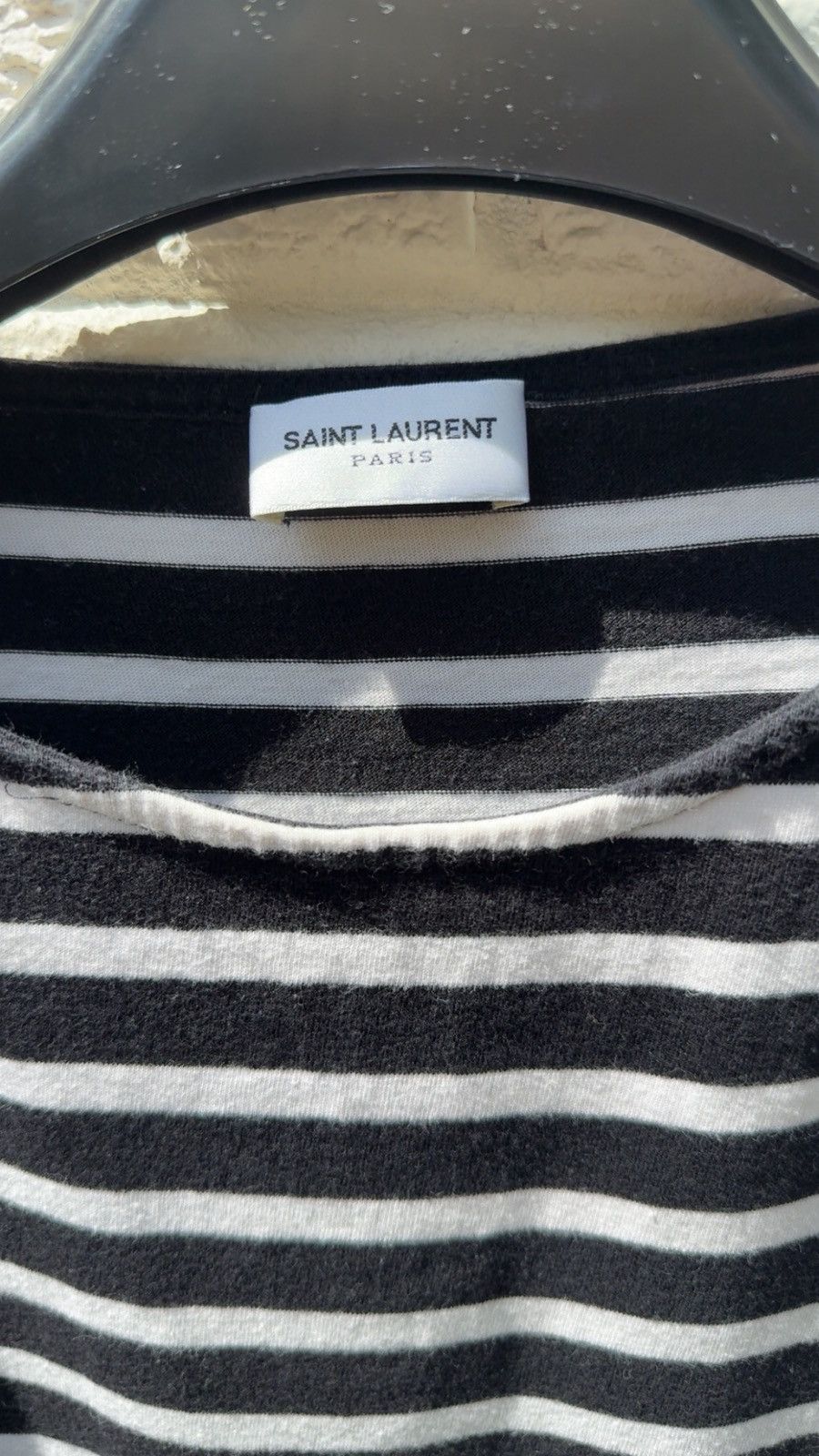 Saint Laurent Paris Striped Tee