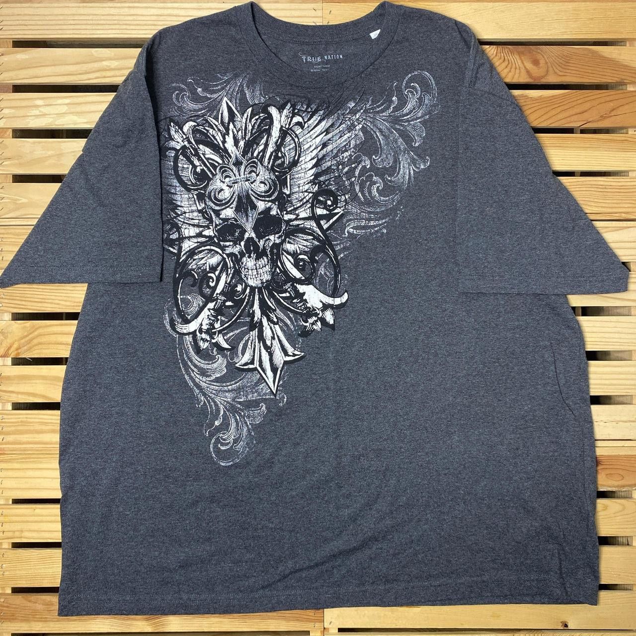 Other True Nation Gray Y2K Skull Tee Size 3XL Size US XXL / EU 58 / 5 - 1 Thumbnail