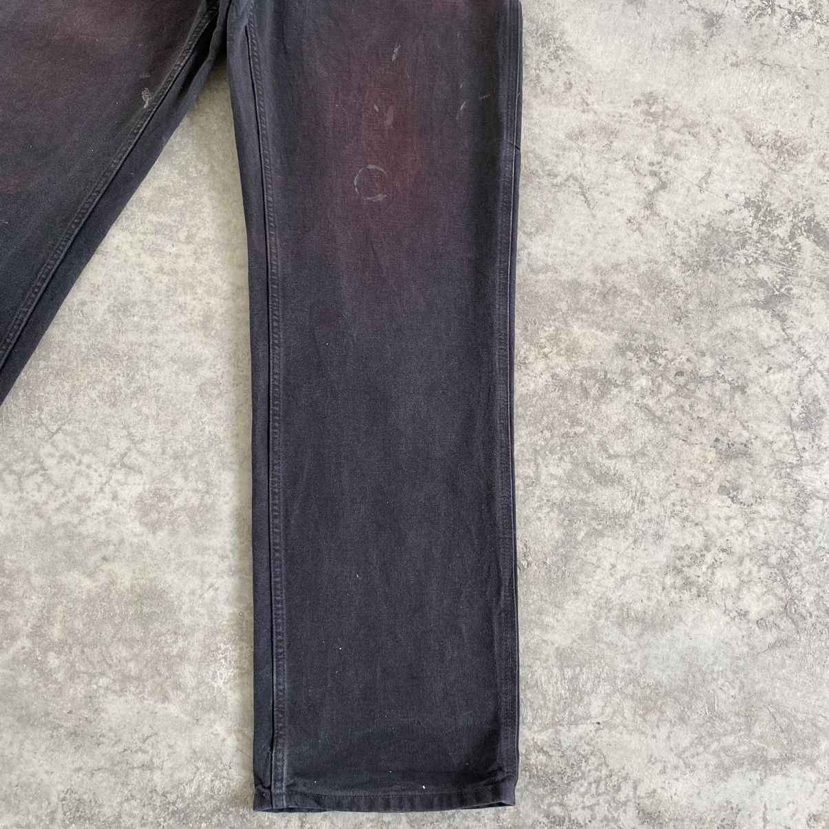 Carhartt Trashed VTG Carhartt Faded Dirty Carpenter Workwear Pants Size US 33 - 8 Thumbnail