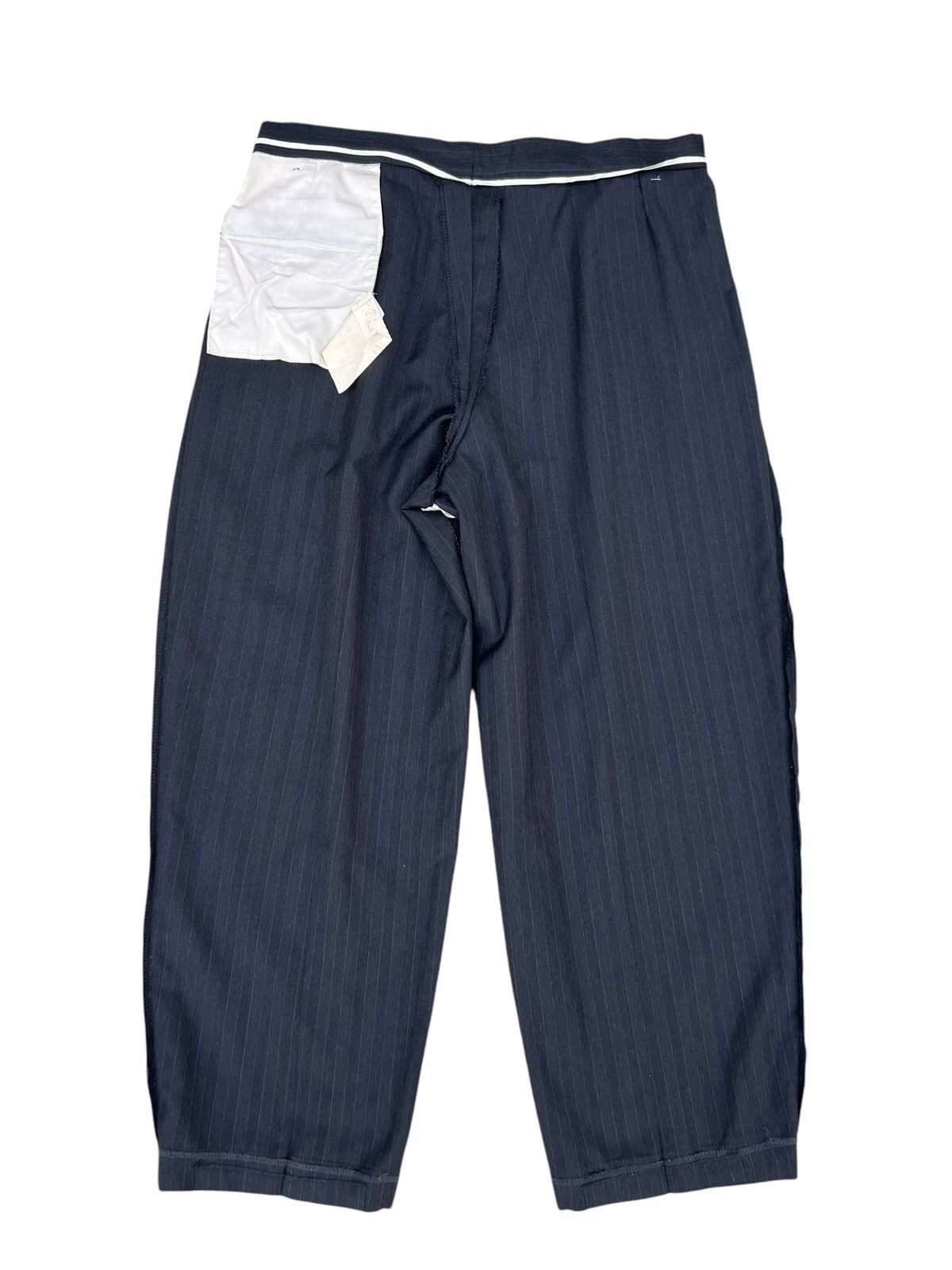 Versace Archive 90s Gianni Versace Stripes Wool Baggy Trouser Pant Size US 36 / EU 52 - 20 Thumbnail