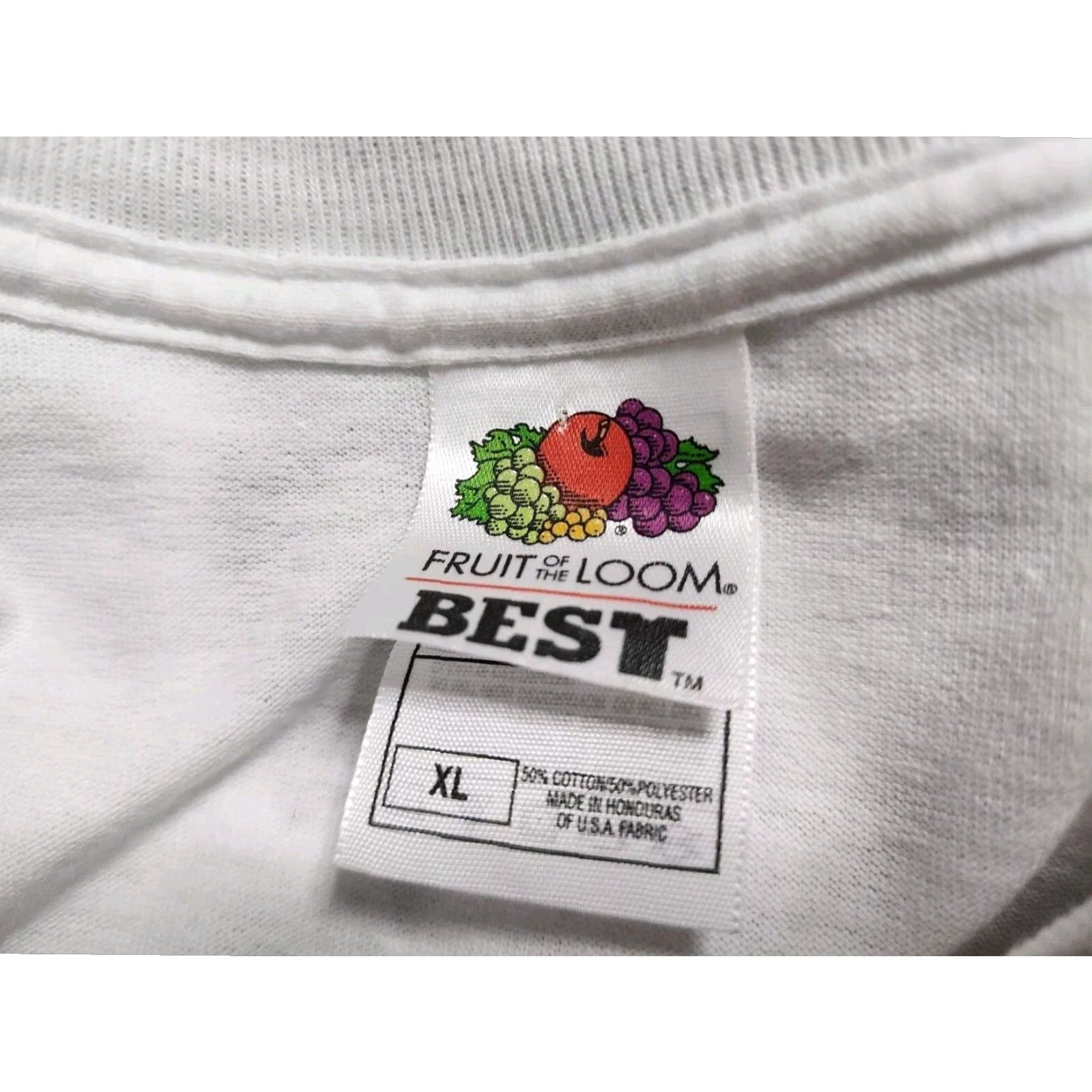 Fruit Of The Loom VINTAGE Fruit of the Loom Mens XL White Short Sleeve Double Sided T-Shirt 2003 Polk County FL Senior Games Olympics Size US XL / EU 56 / 4 - 5 Thumbnail