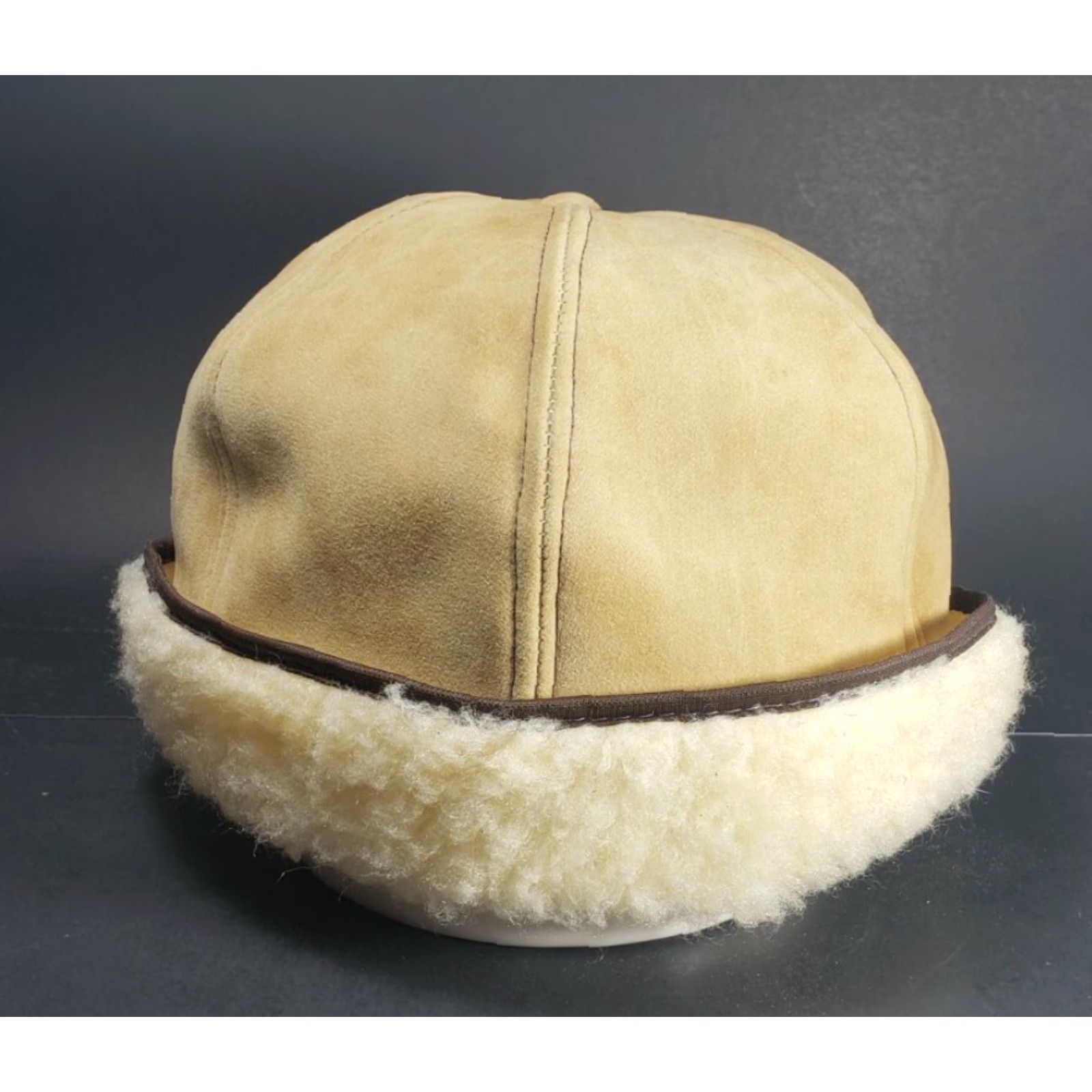 Vintage VINTAGE Garst Seed Corn Faux Suede Farmer Hat Cap Tan Beige Sz Med Fleece Patch Mens Trapper Hat Beige Wool/ fleece? Size US M / EU 48-50 / 2 - 4 Thumbnail