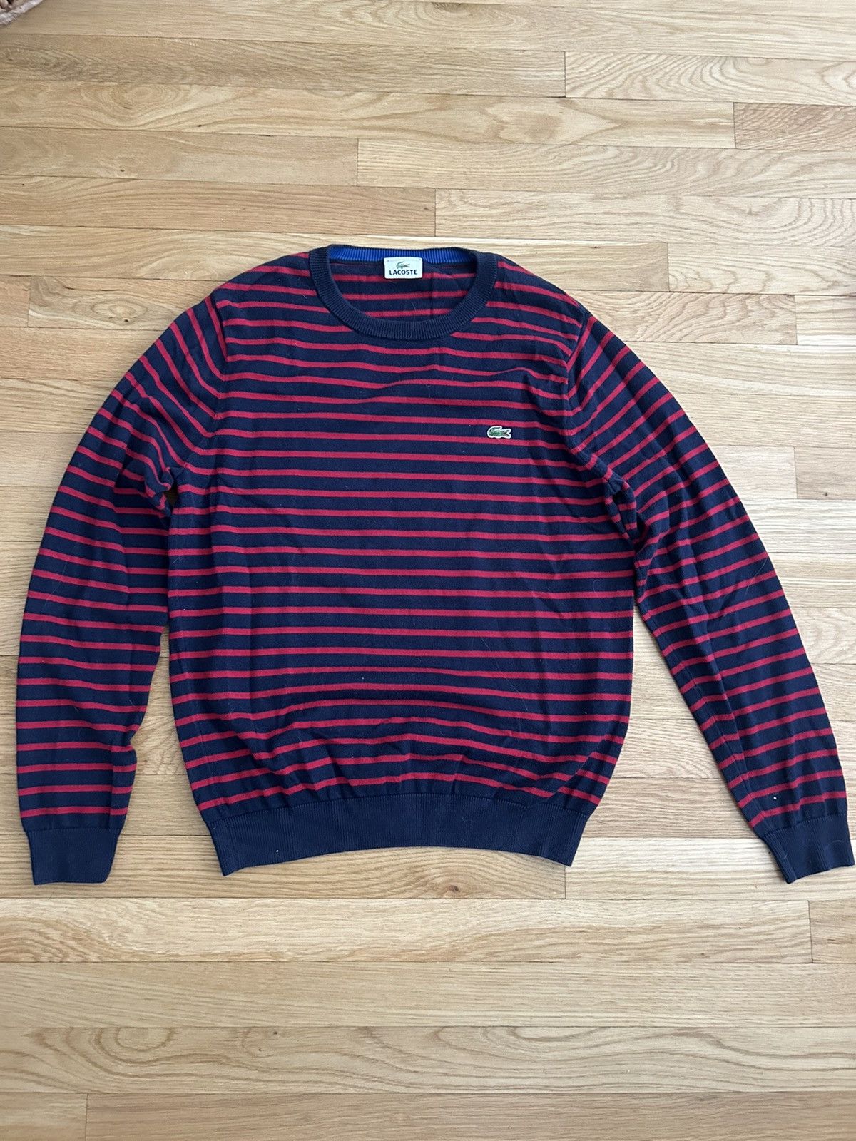 Lacoste Lacoste black and red striped sweatshirt Size US M / EU 48-50 / 2 - 2 Thumbnail