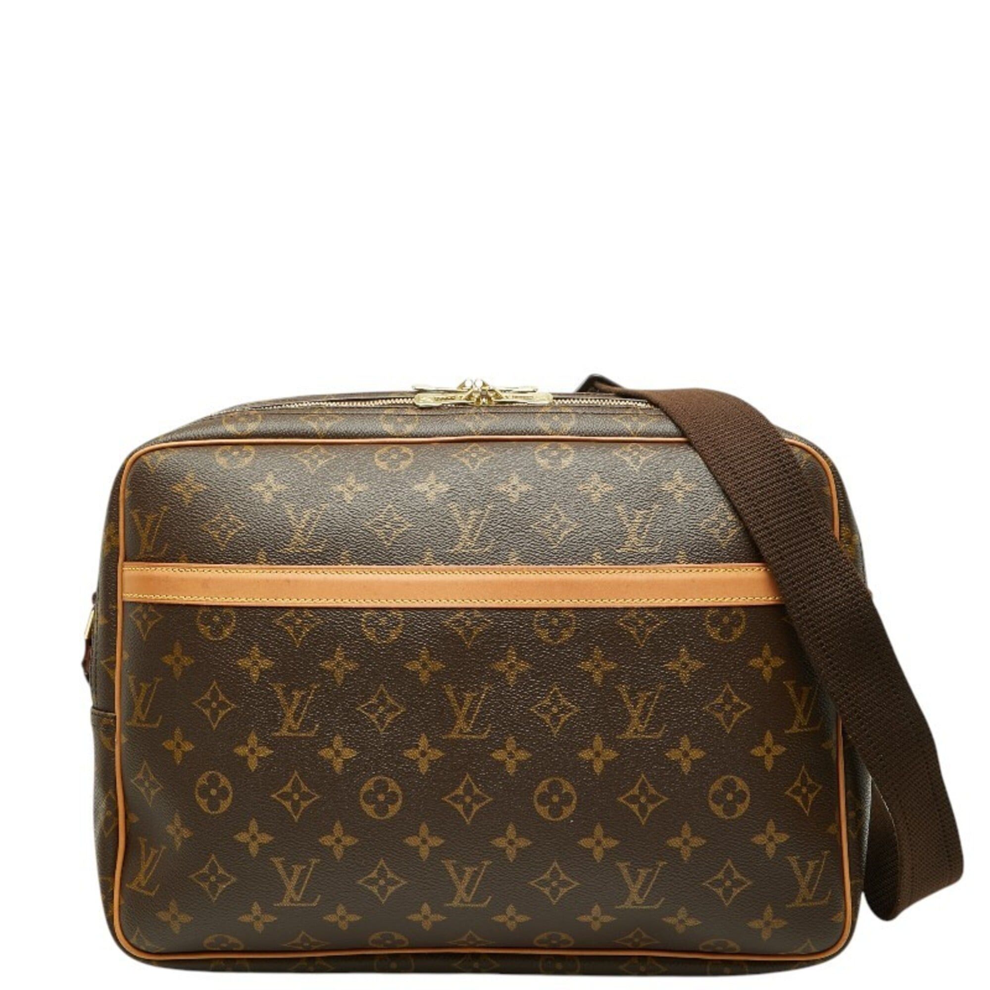 Louis Vuitton Louis Vuitton Monogram Reporter GM Crossbody Shoulder Bag M45252 Brown Leather Women's LOUIS VUITTON Size ONE SIZE - 1 Thumbnail