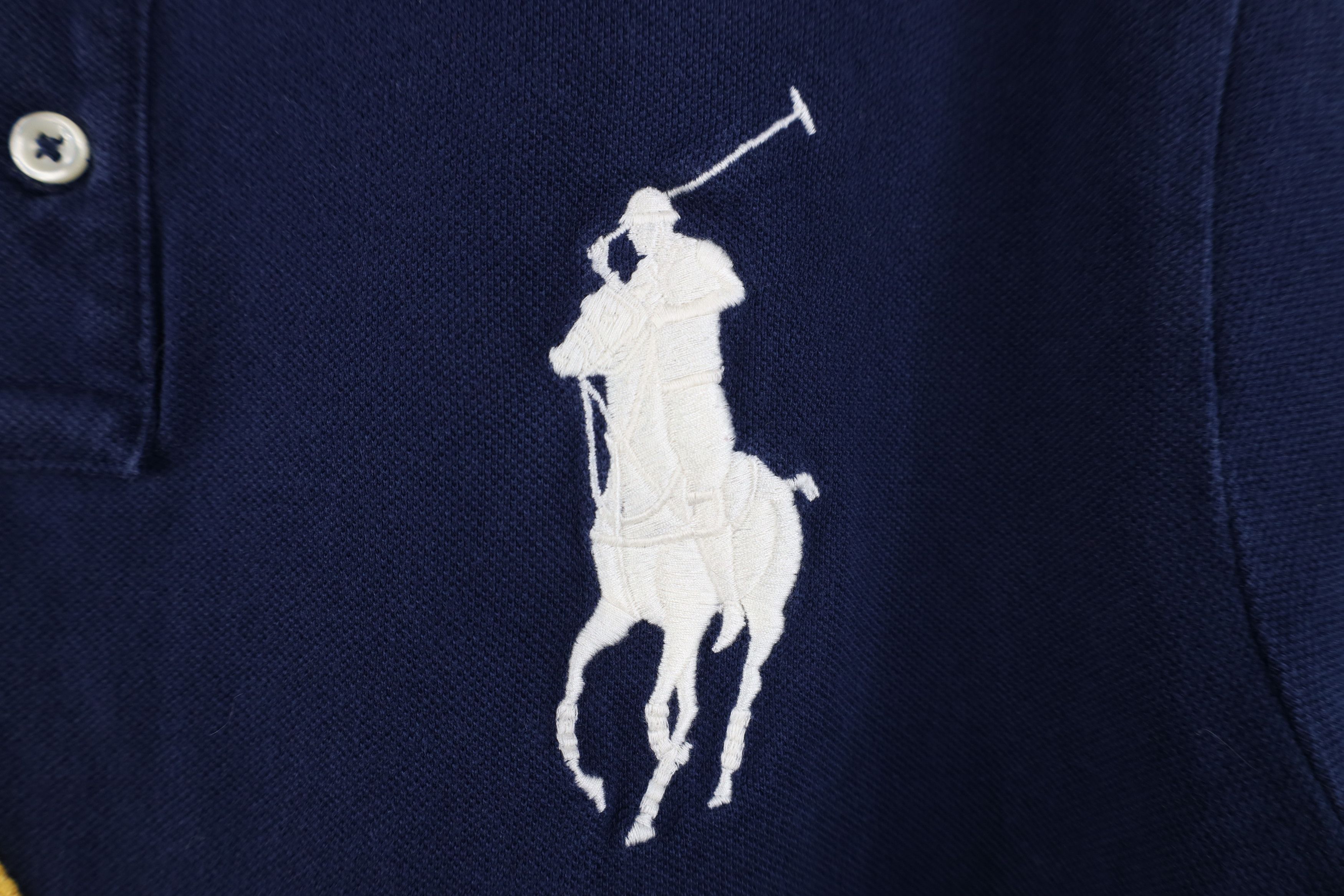 Ralph Lauren Vintage Y2K Ralph Lauren Fit Crest Big Pony Rugby Polo Shirt Size US L / EU 52-54 / 3 - 4 Thumbnail