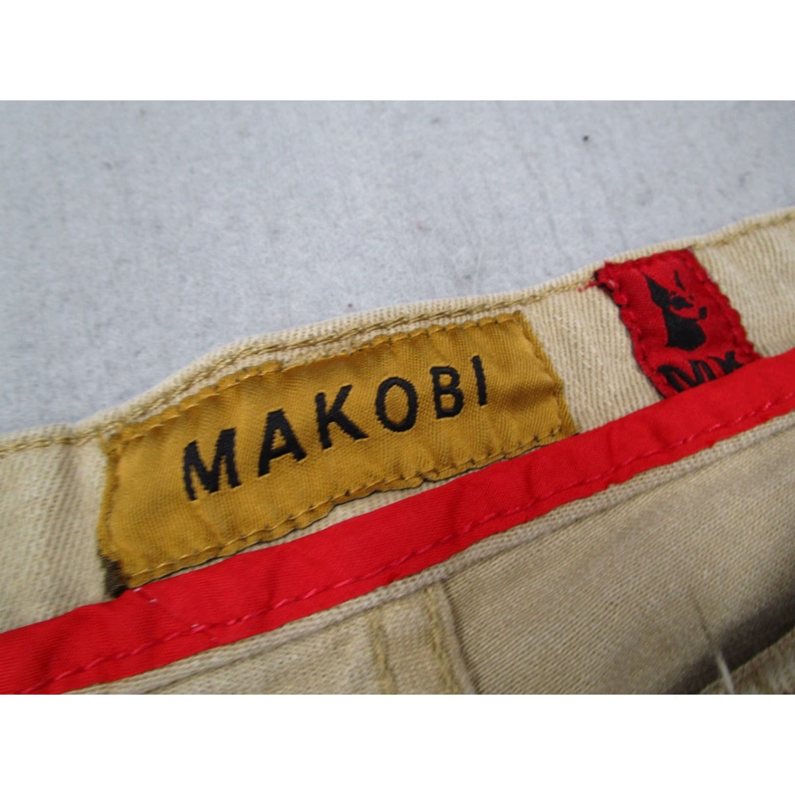 Denime Makobi Jeans Mens 34 Beige Slim Fit Rochester Shredded Coded Denim 34x32 Slim Jeans Beige 34W x 32L Men Hip Hop Retro Modern 34 Mens Size US 34 / EU 50 - 3 Thumbnail