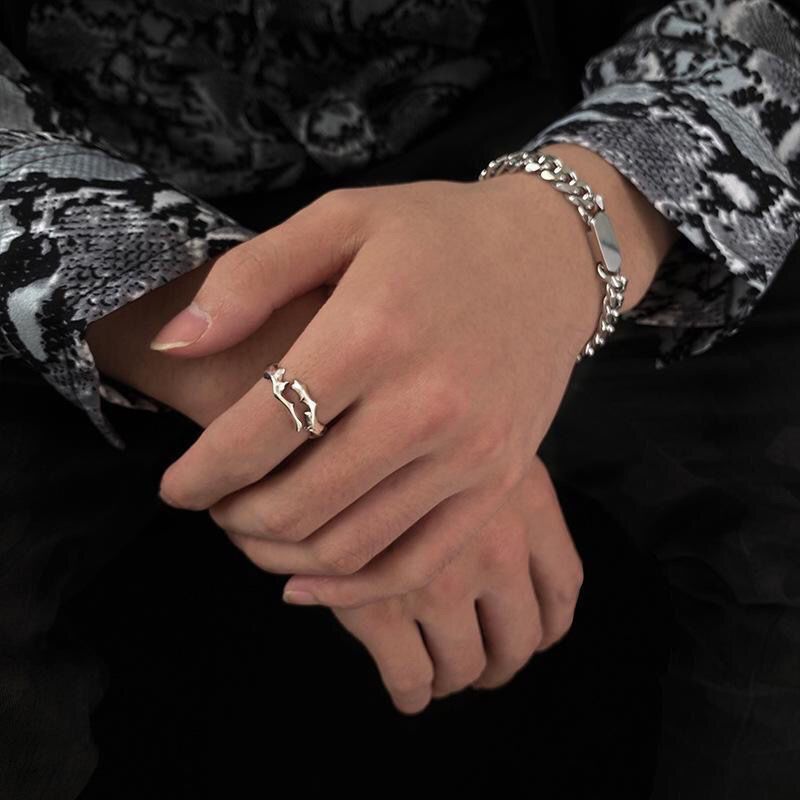 Jewelry Future Jewelry Rings Open Size Chrome Ring (Size 7-13) Size ONE SIZE - 3 Thumbnail