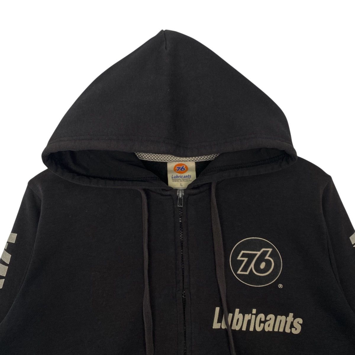 Vintage Vintage 76 Lubricants Hoodie Sweater Big Printed Black SizeL Size US L / EU 52-54 / 3 - 4 Thumbnail