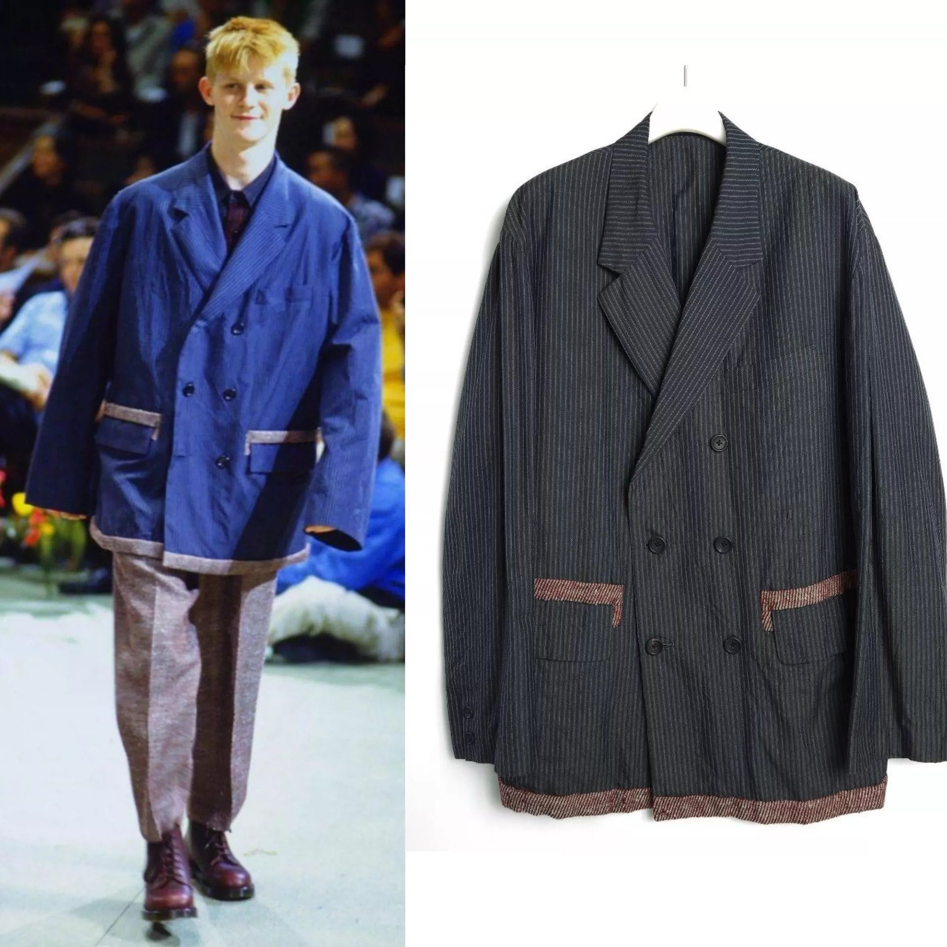 Yohji Yamamoto Yohji Yamamoto | 1996Ss Floral And Double-Breasted Silk Coat -DMC Size US M / EU 48-50 / 2 - 1 Thumbnail