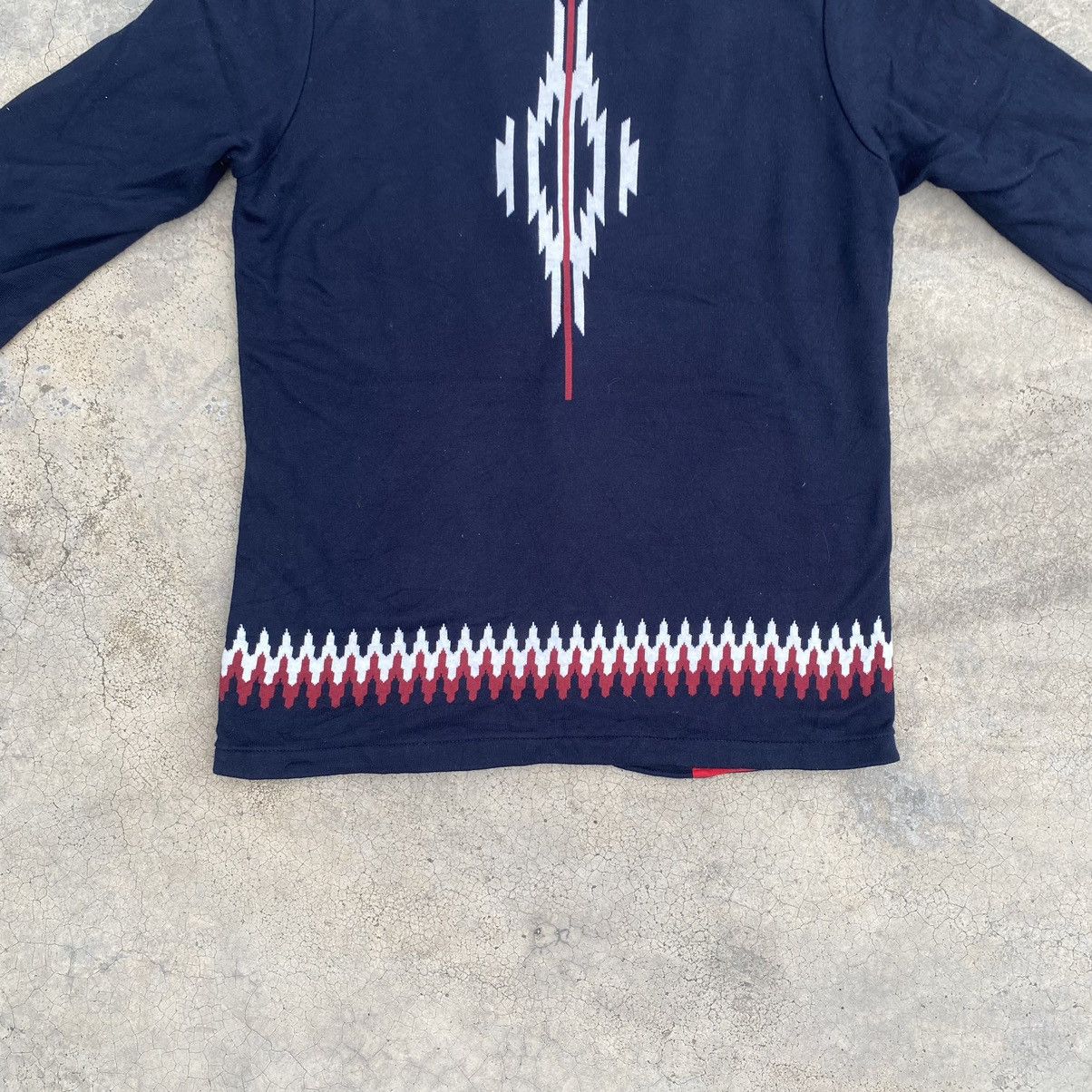 Japanese Brand Japanese Native Chimayo Pattern Knit Jacket Size US S / EU 44-46 / 1 - 11 Thumbnail